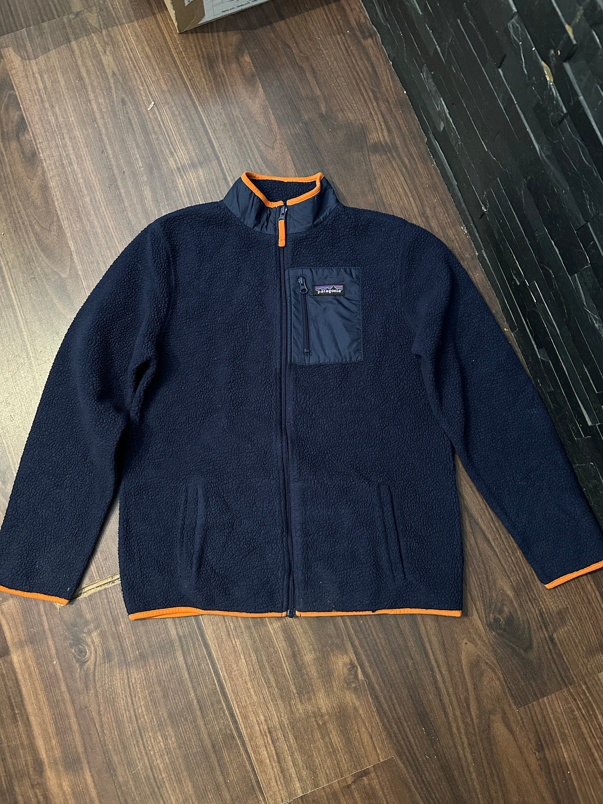 Retro Pile Jacke von Patagonia (S Herren) Teddy dunkelblau