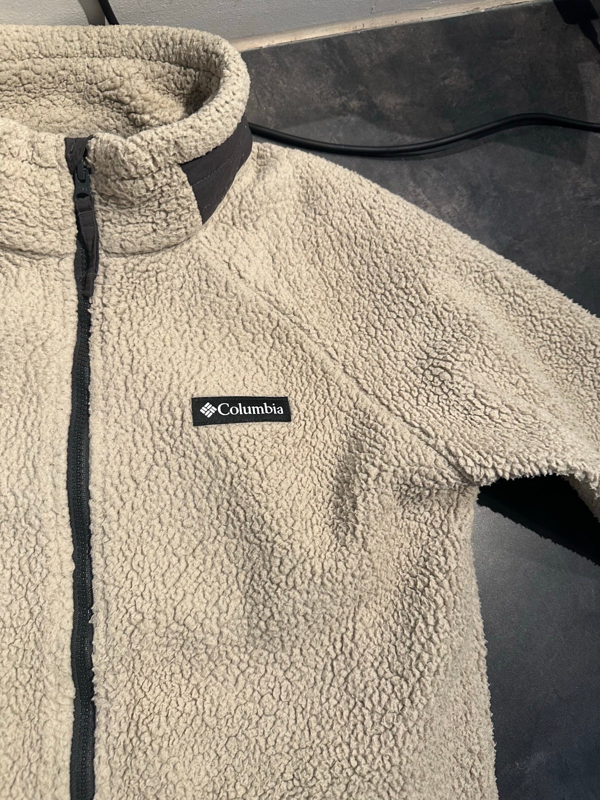 Fleece Jacke Columbia (S Herren) creme