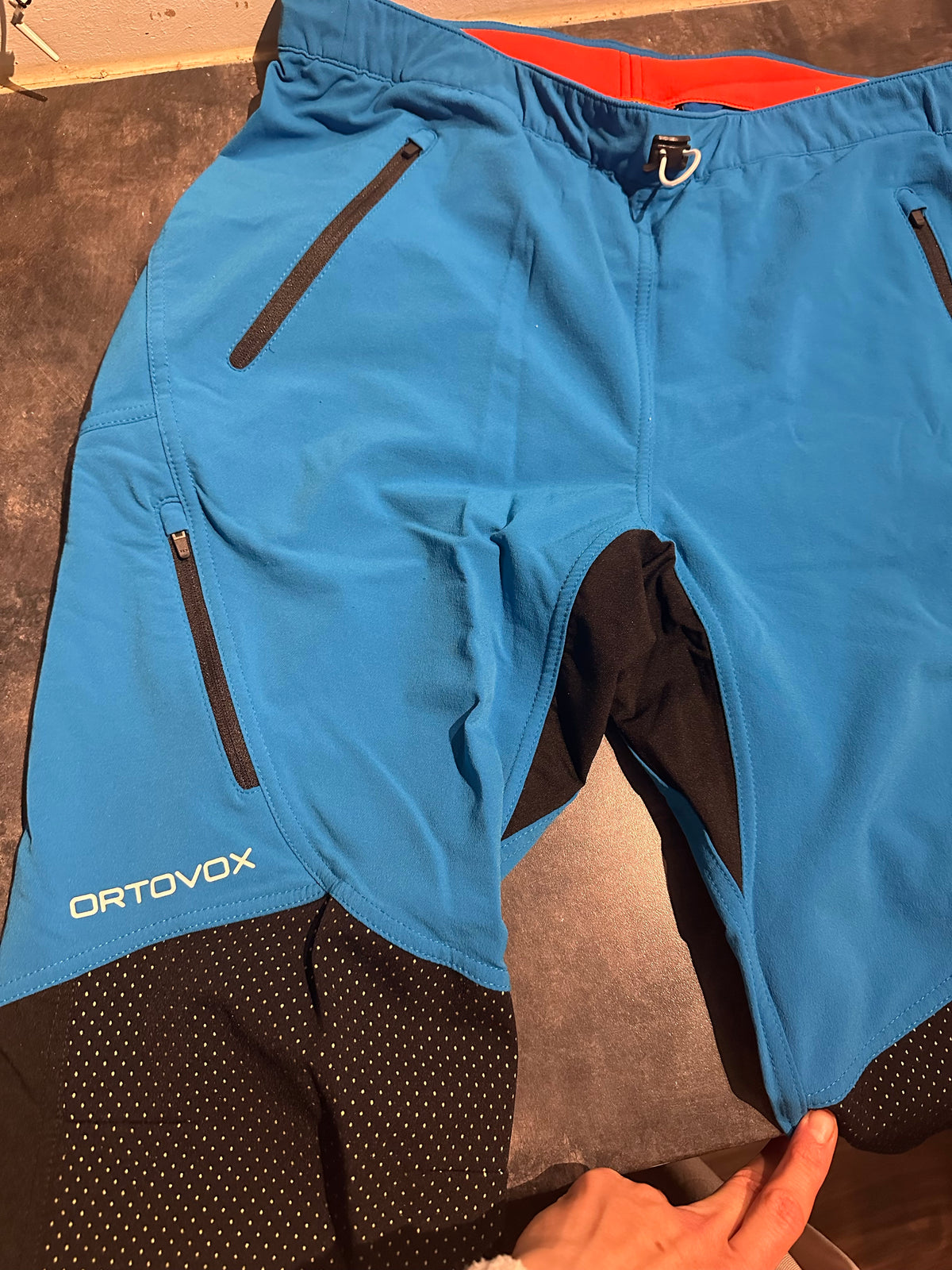 Ski Touren Hose Ortovox Merino (L Herren) blau