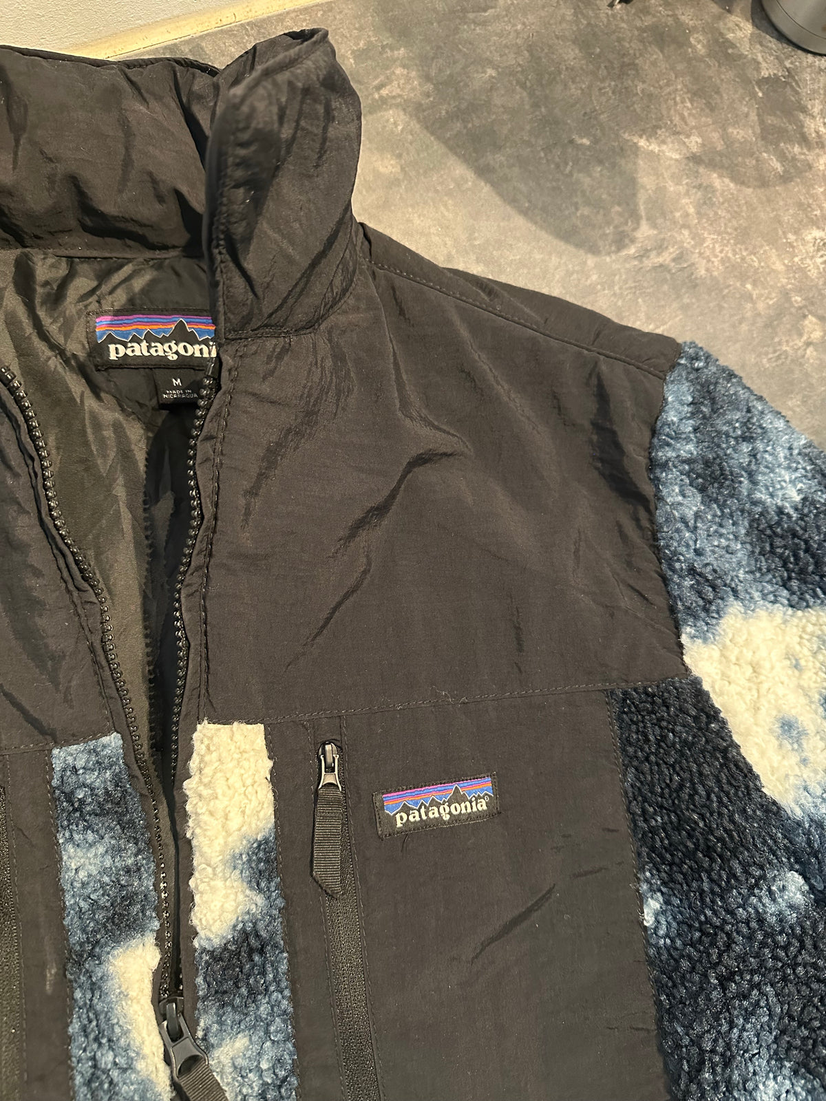 Teddy Jacke Patagonia (M Herren) schwarz weiß blau