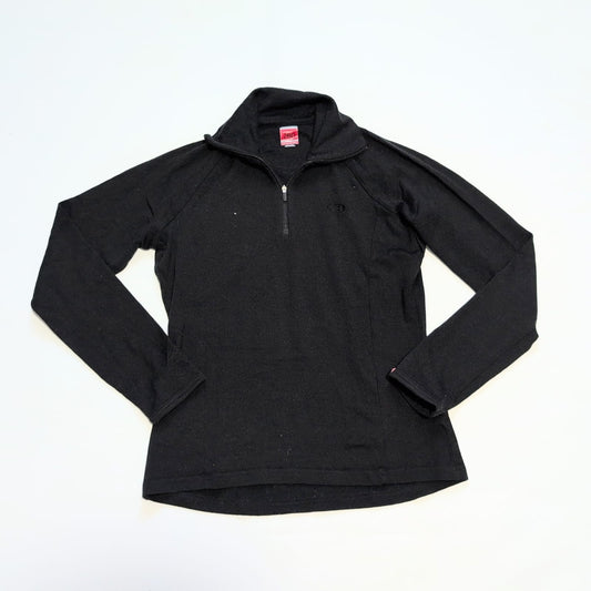Merino Zip Longsleeve von Icebreaker 260 (L Damen) schwarz