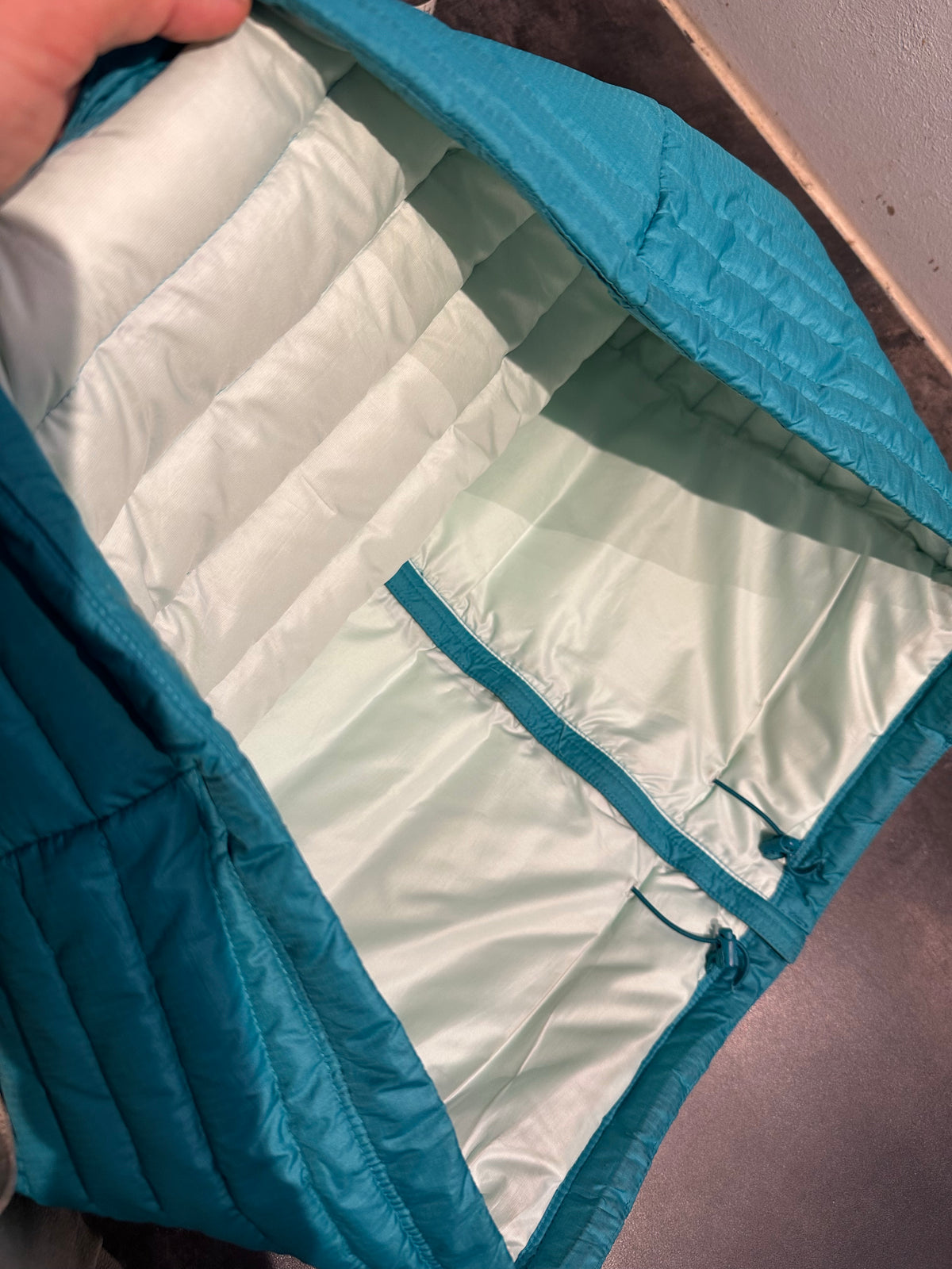 Daunen Weste Patagonia (XL Damen) blau