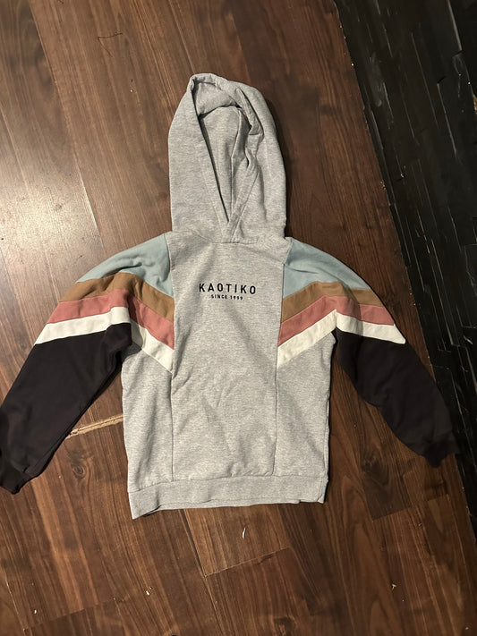 Hoodie von Kaotiko S (Unisex) Sweatshirt grau bunt
