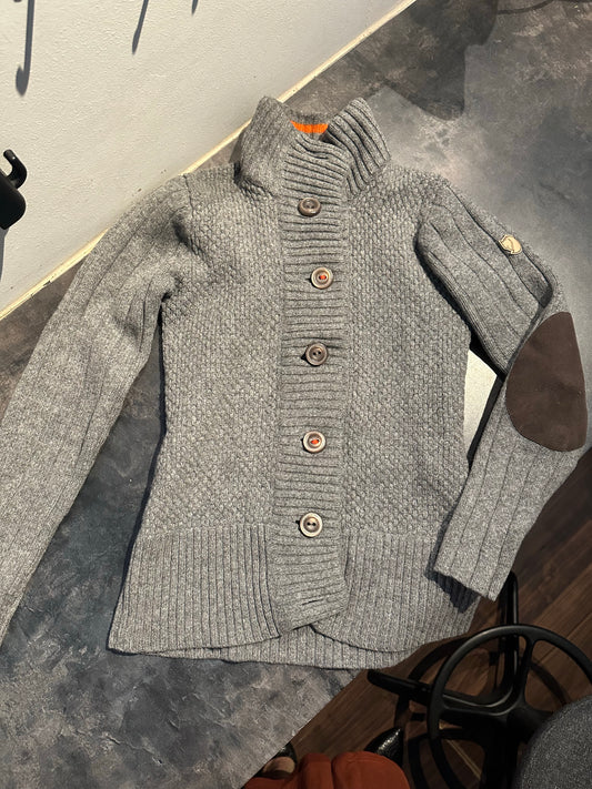 Strick Jacke Fjällräven pure Wolle (S Damen) grau