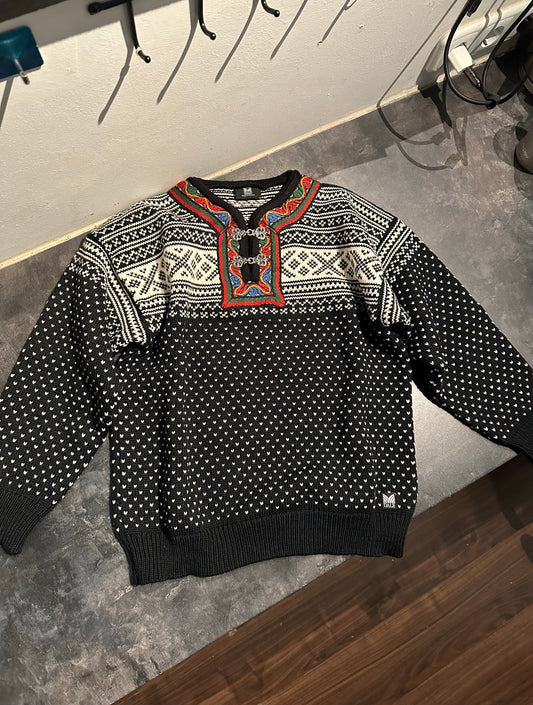 Strick Pullover Dale of Norway (XS Damen) schwarz bunt