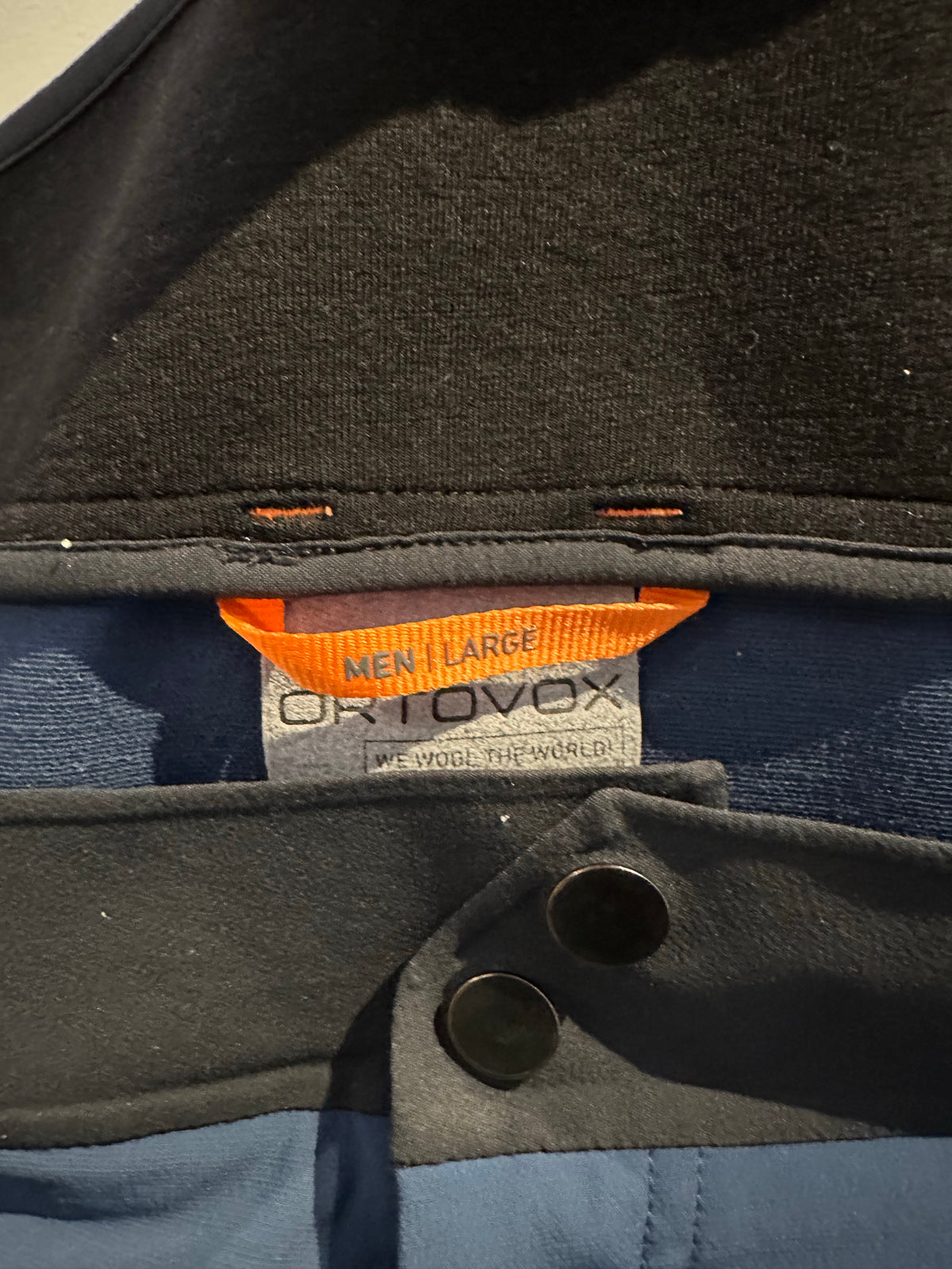 Leichte Softshell Hose Ortovox Merino (L Herren) blau