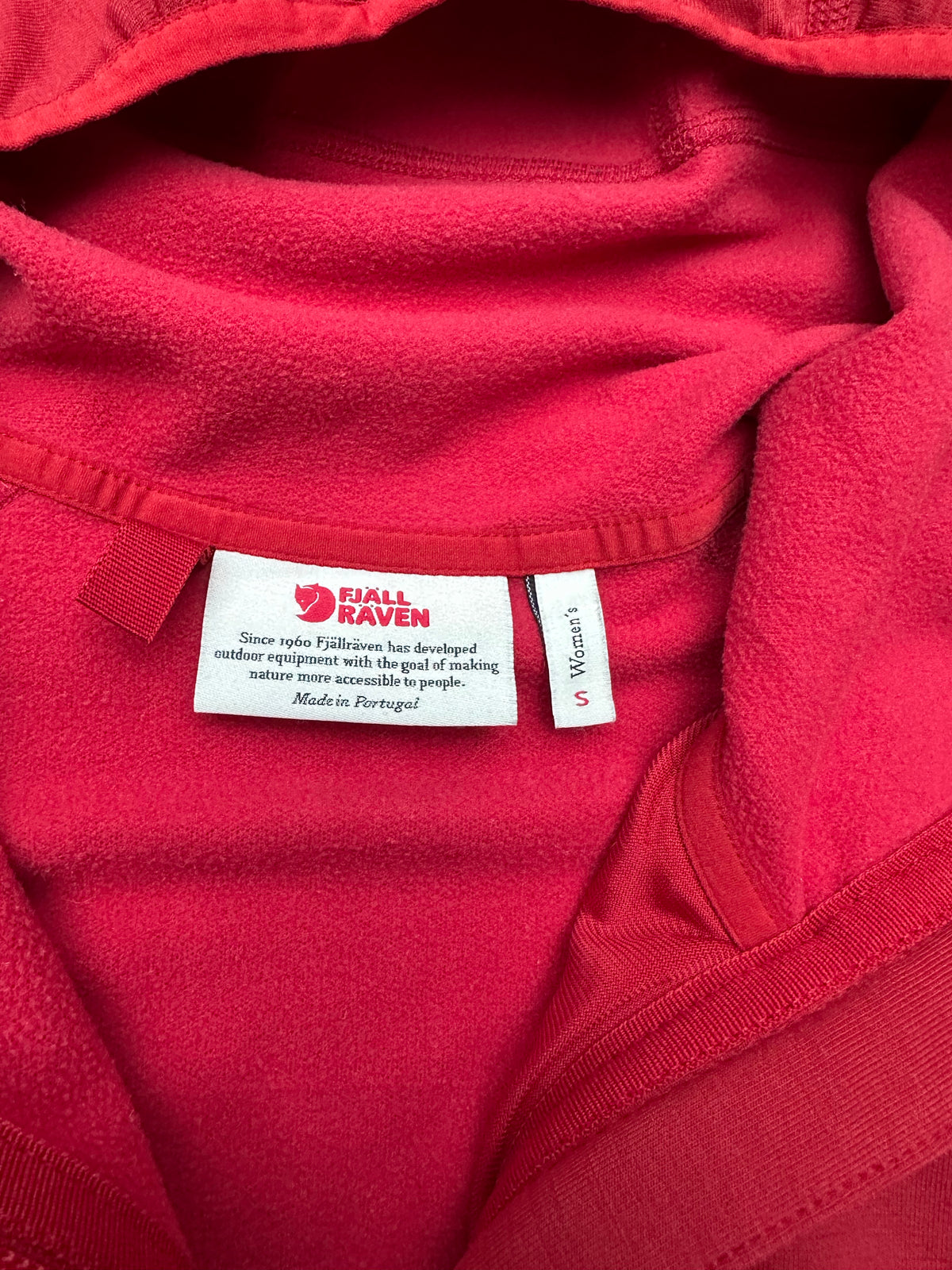 Jacke Fjällräven (S Damen) Keb Fleece Wolle rot