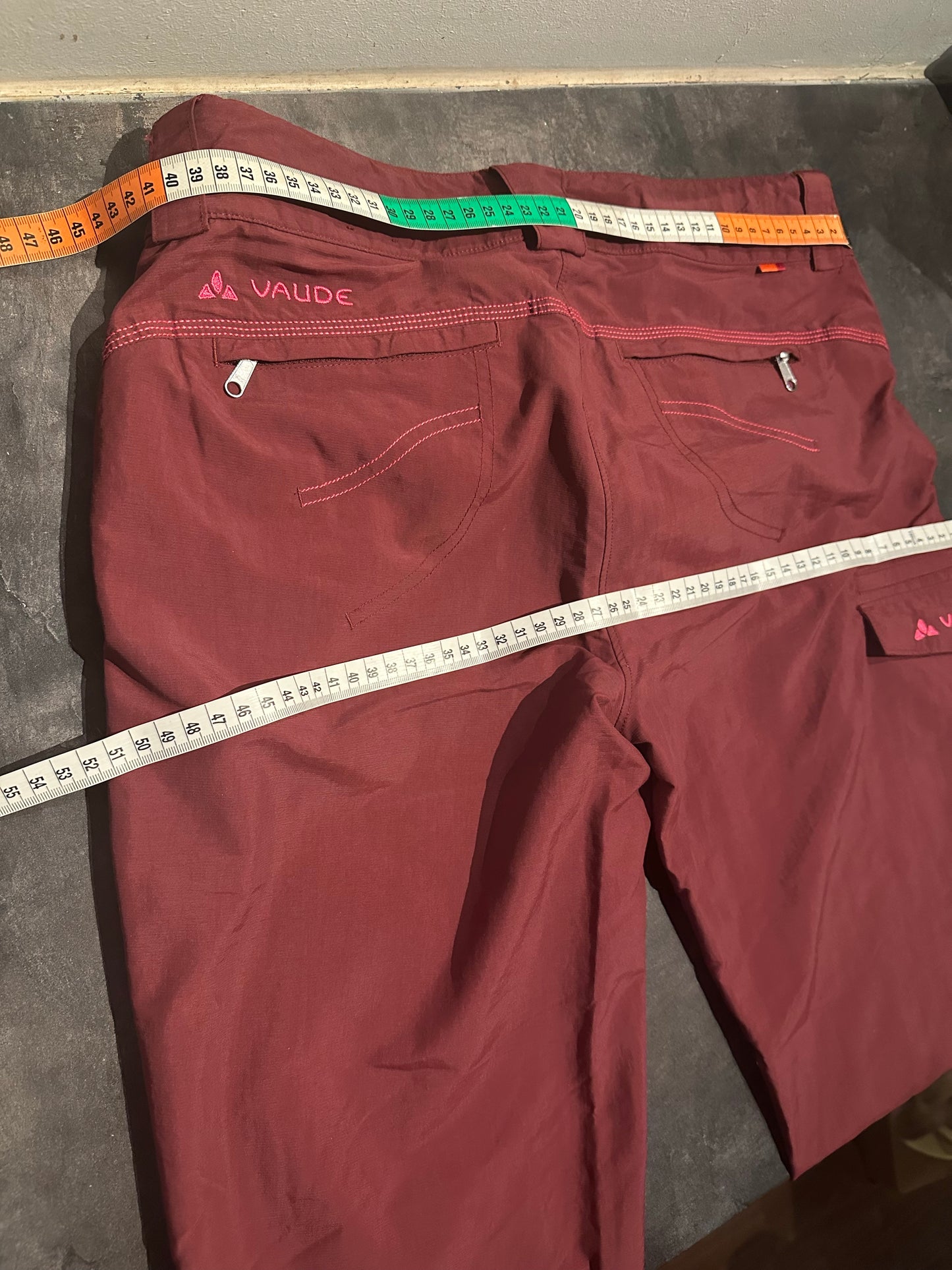 Zip Off Trekking Hose Vaude 2 in 1 (XS/S Damen) bordeaux