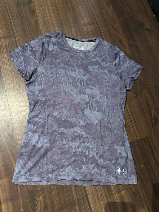 T-Shirt von Smartwool Merino (M Damen) lila Print