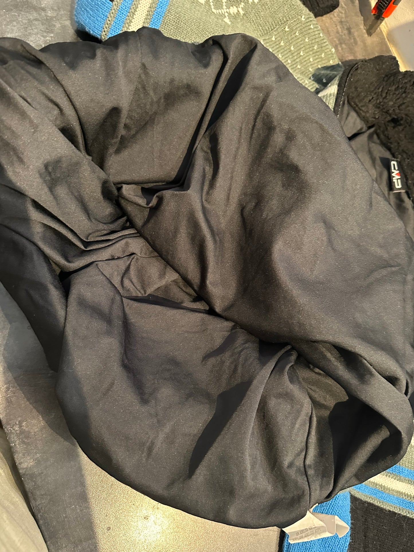 Zweischicht Strick Pullover CMP (XL Herren) schwarz blau