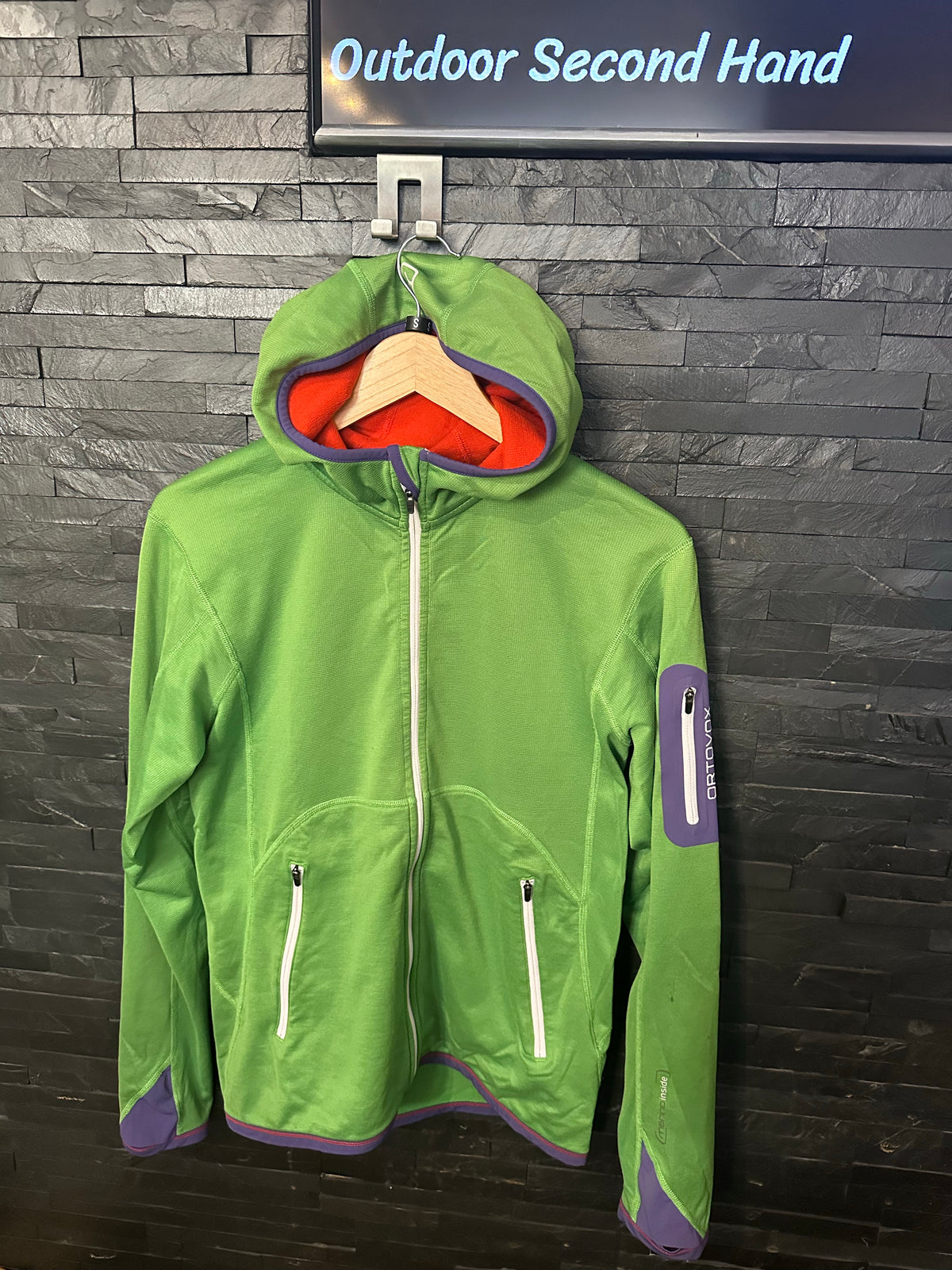 Ortovox Jacke Merino inside (S Herren) Fleece Hoodie grün