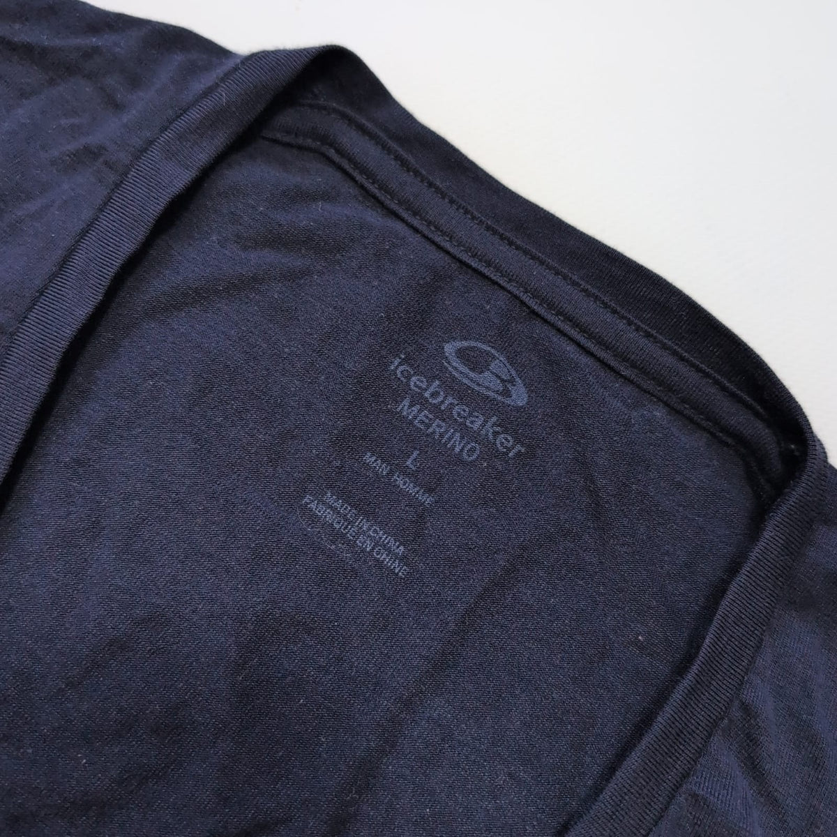 T-Shirt von Icebreaker Merino (L Damen) marineblau