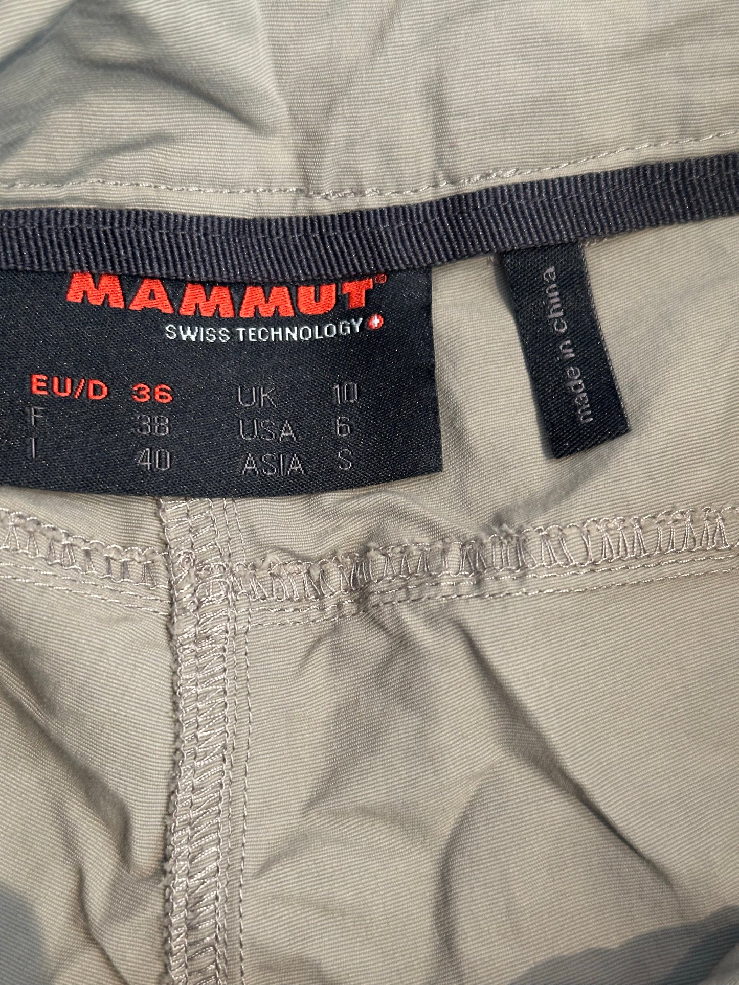 Trekking Hose Mammut (S Damen) Softshell grau