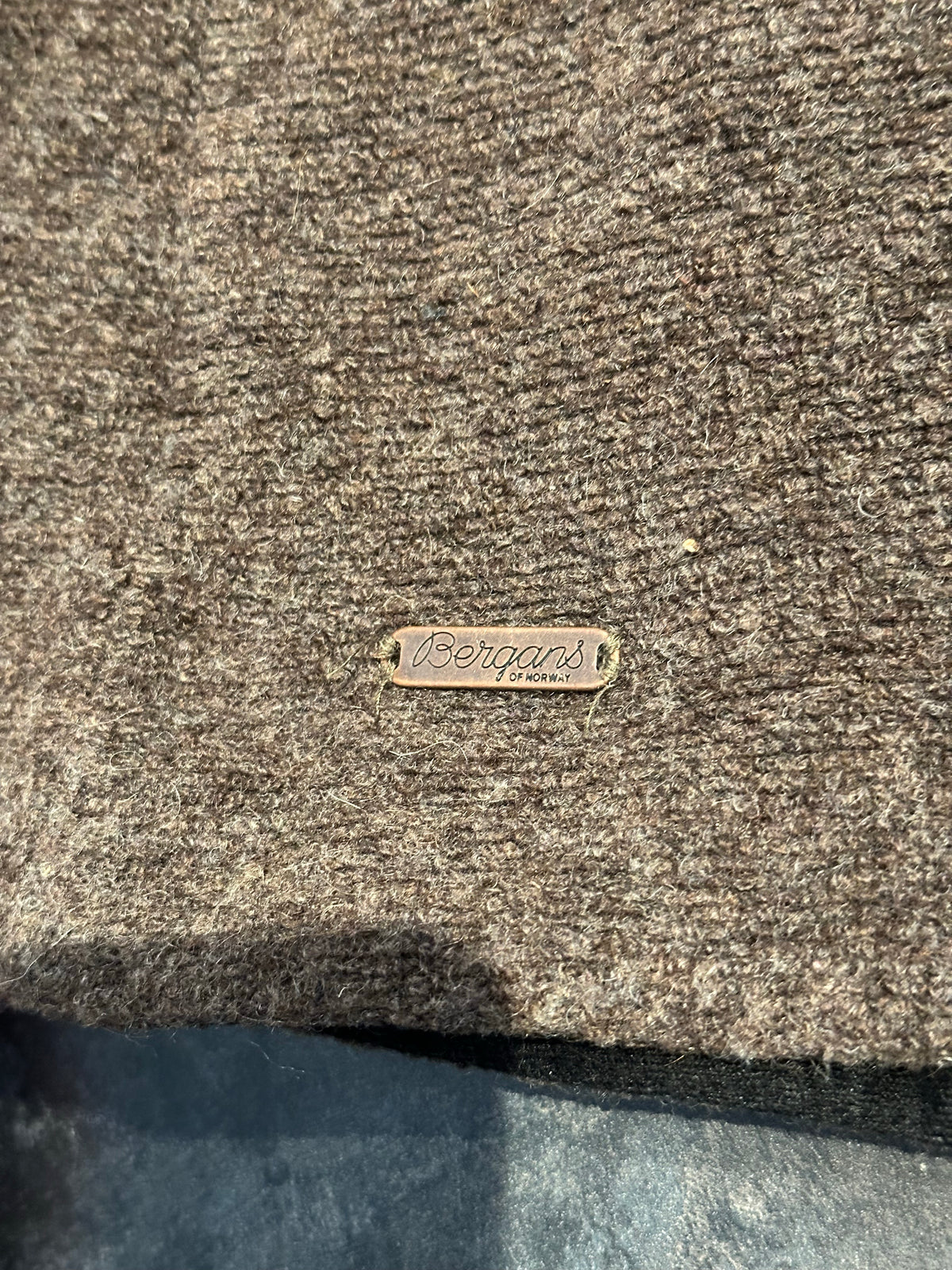 Wolle Mantel Bergans (XS Damen) braun