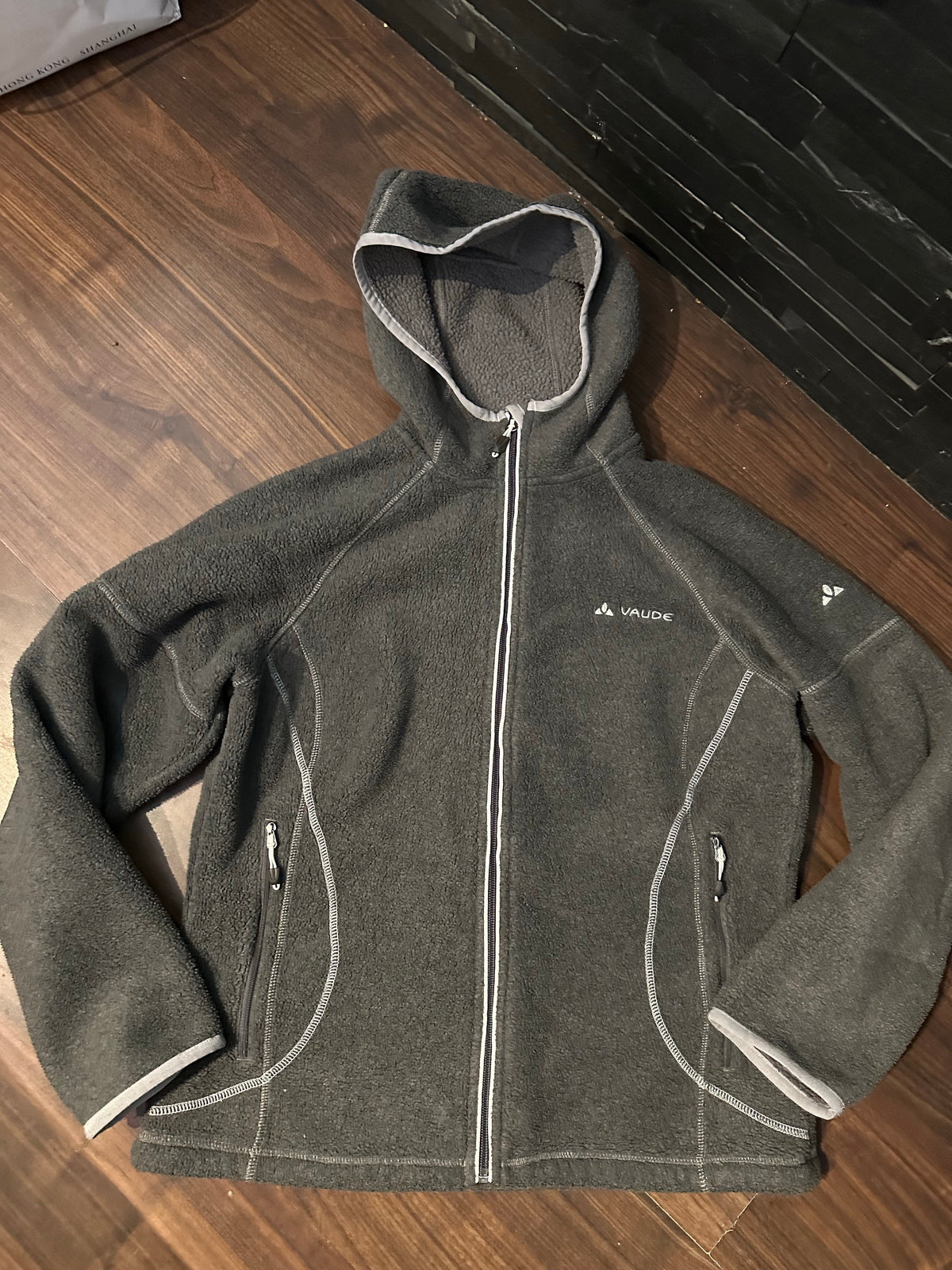Fleece Jacke von Vaude (L Damen) Full Zip Shirt grau