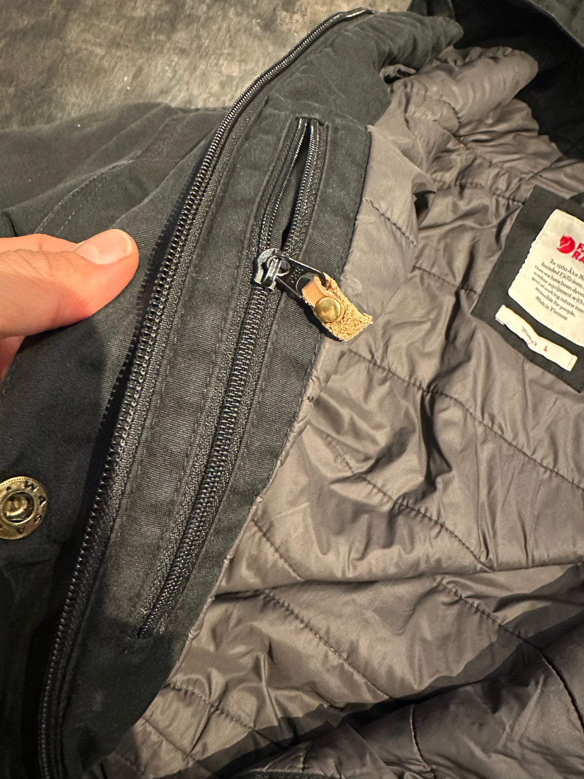 Jacke von Fjällräven (L Damen) Kiruna Parka Mantel schwarz