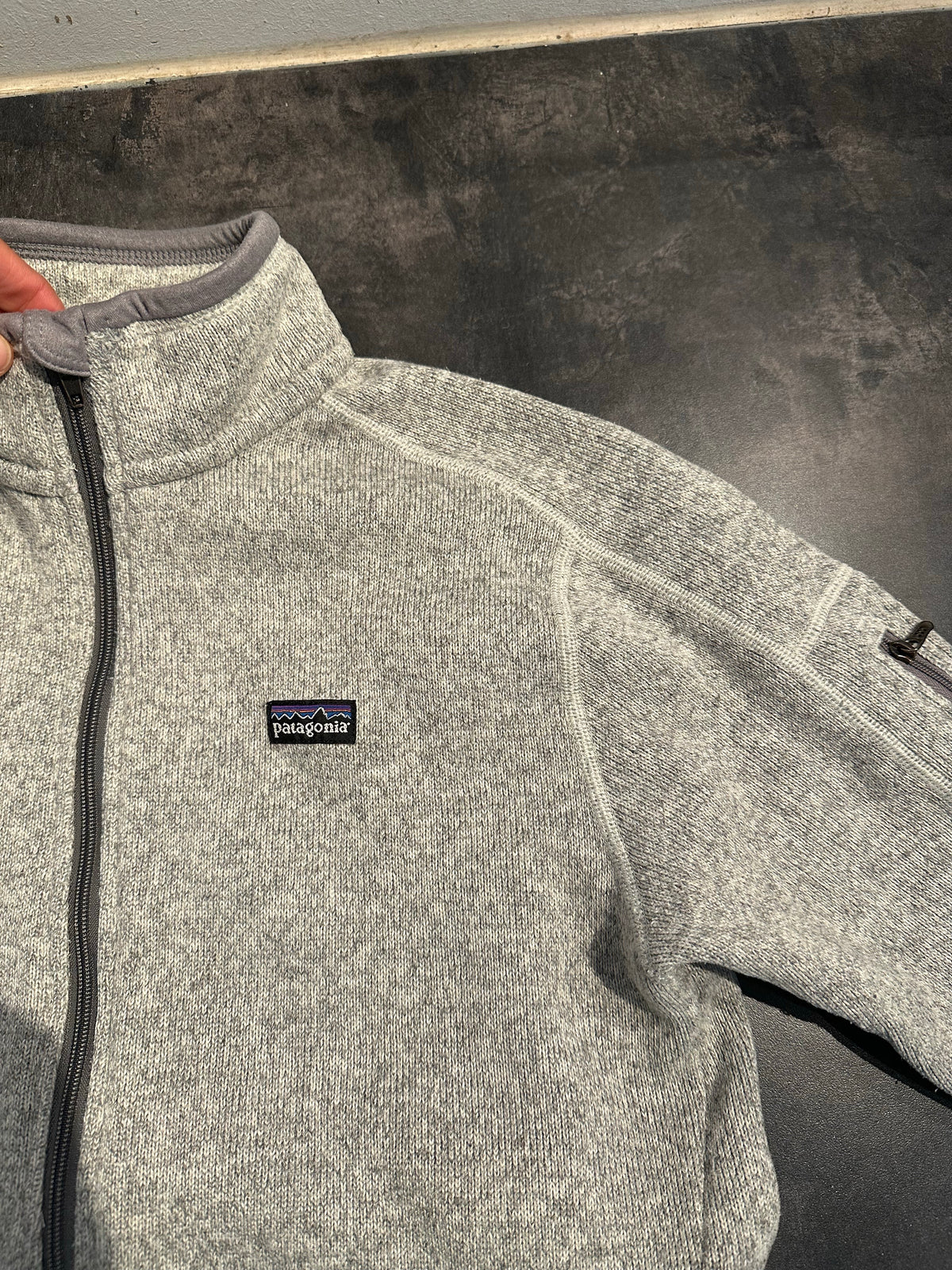 Patagonia Fleece Jacke (M Damen) Better Sweater grau