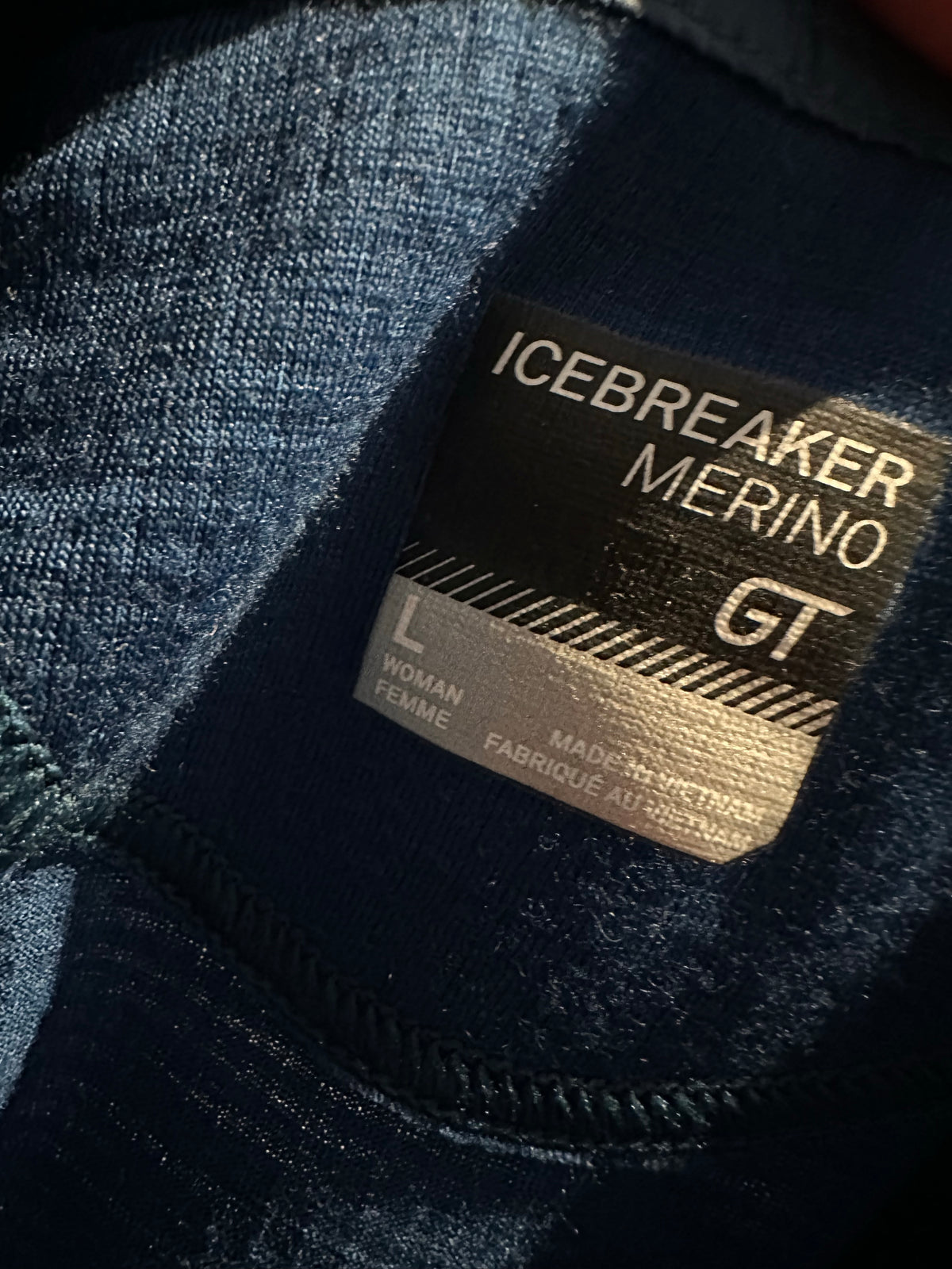 Hybrid Jacke von Icebreaker (L Damen) dunkelblau