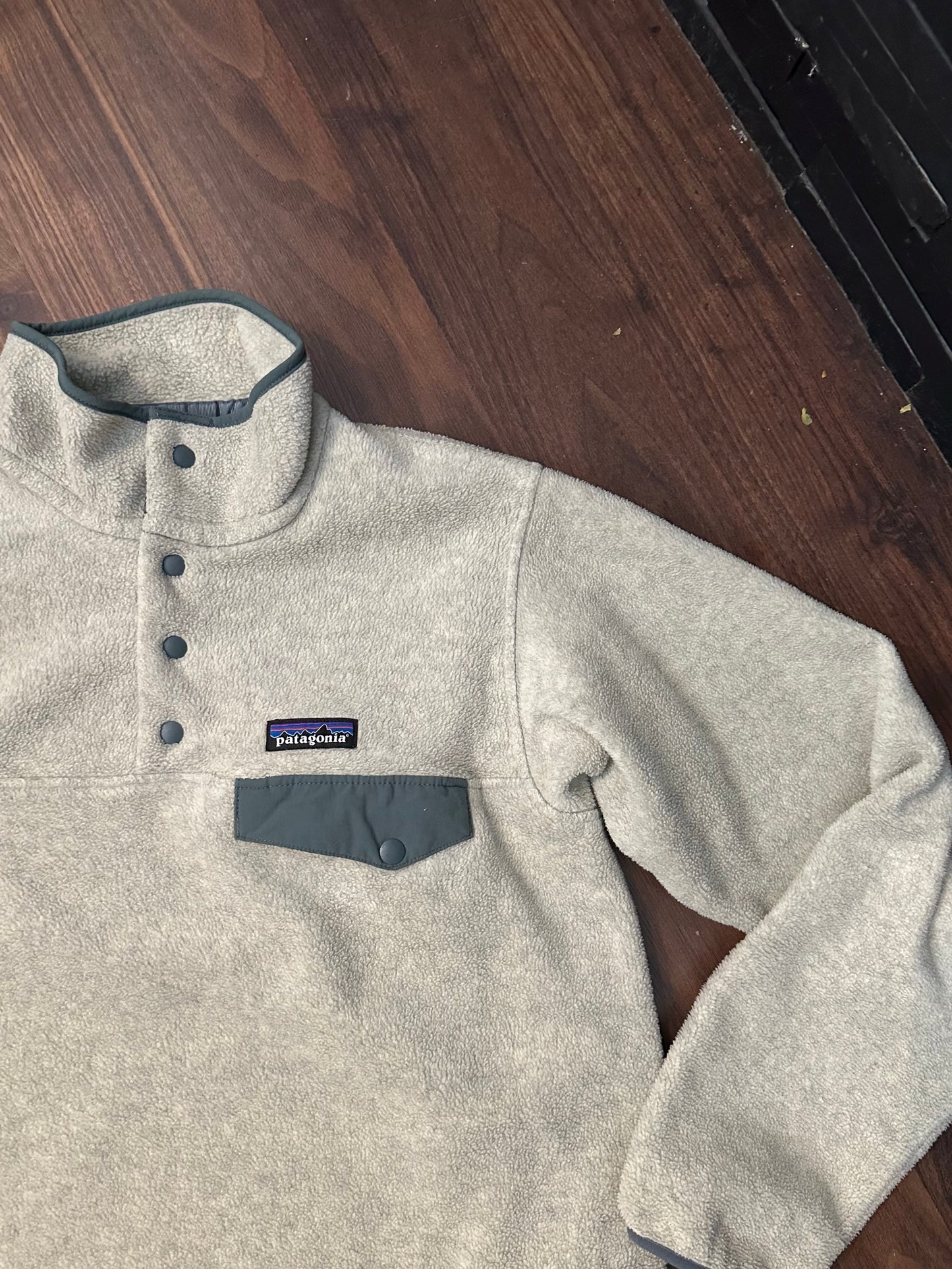 Patagonia Fleece Pullover (XS Herren) Synchilla hellgrau