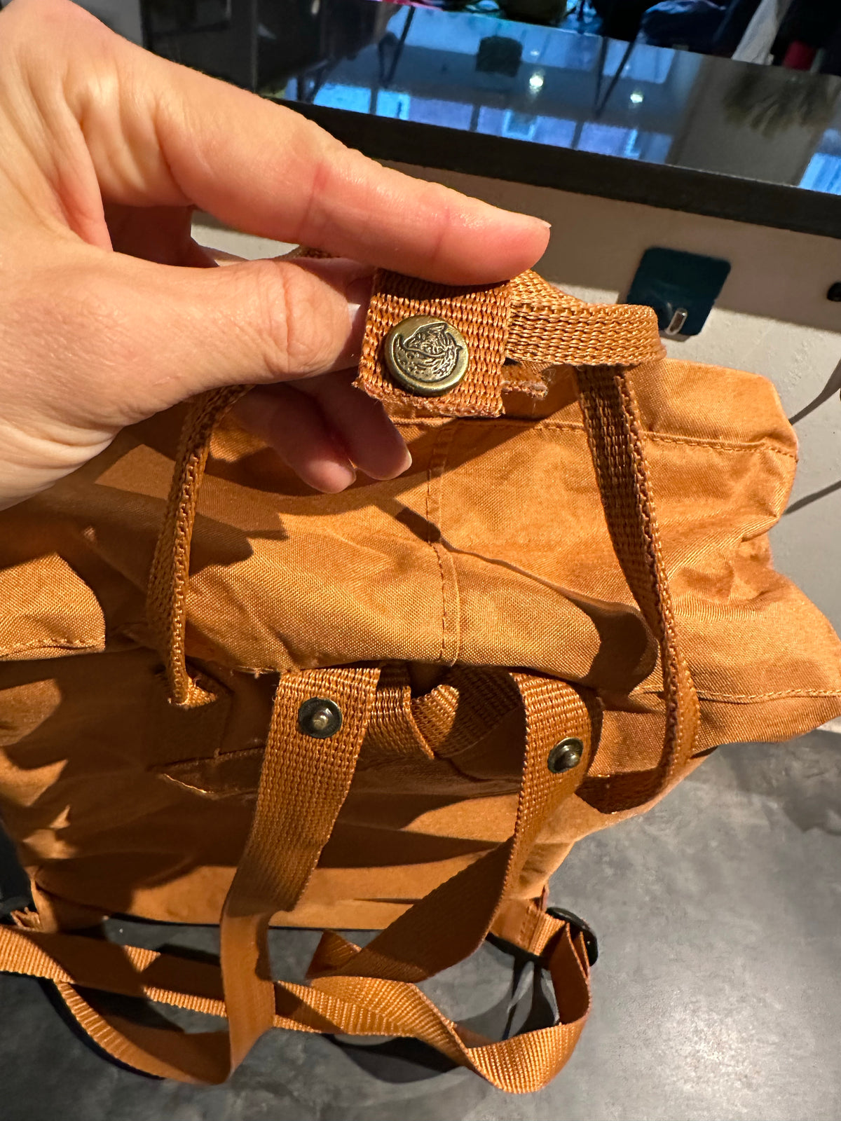 Fjällräven kanken Rucksack große Version orange