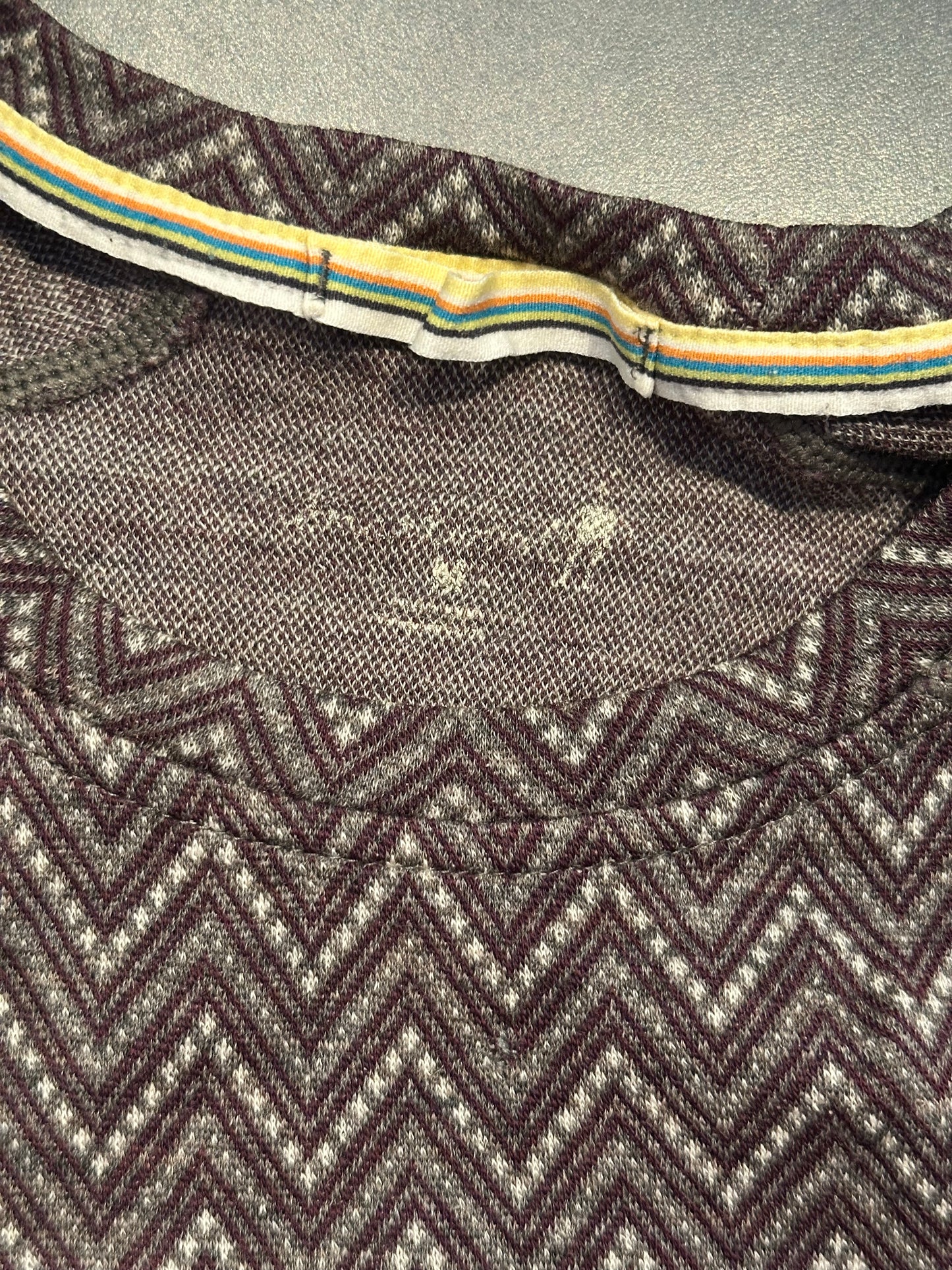 Pure Merino Longsleeve Smartwool (M Damen) braun weiß gemustert