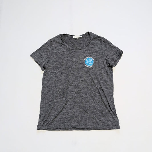 T-Shirt von Icebreaker Merino (XL Damen) grau mit Print