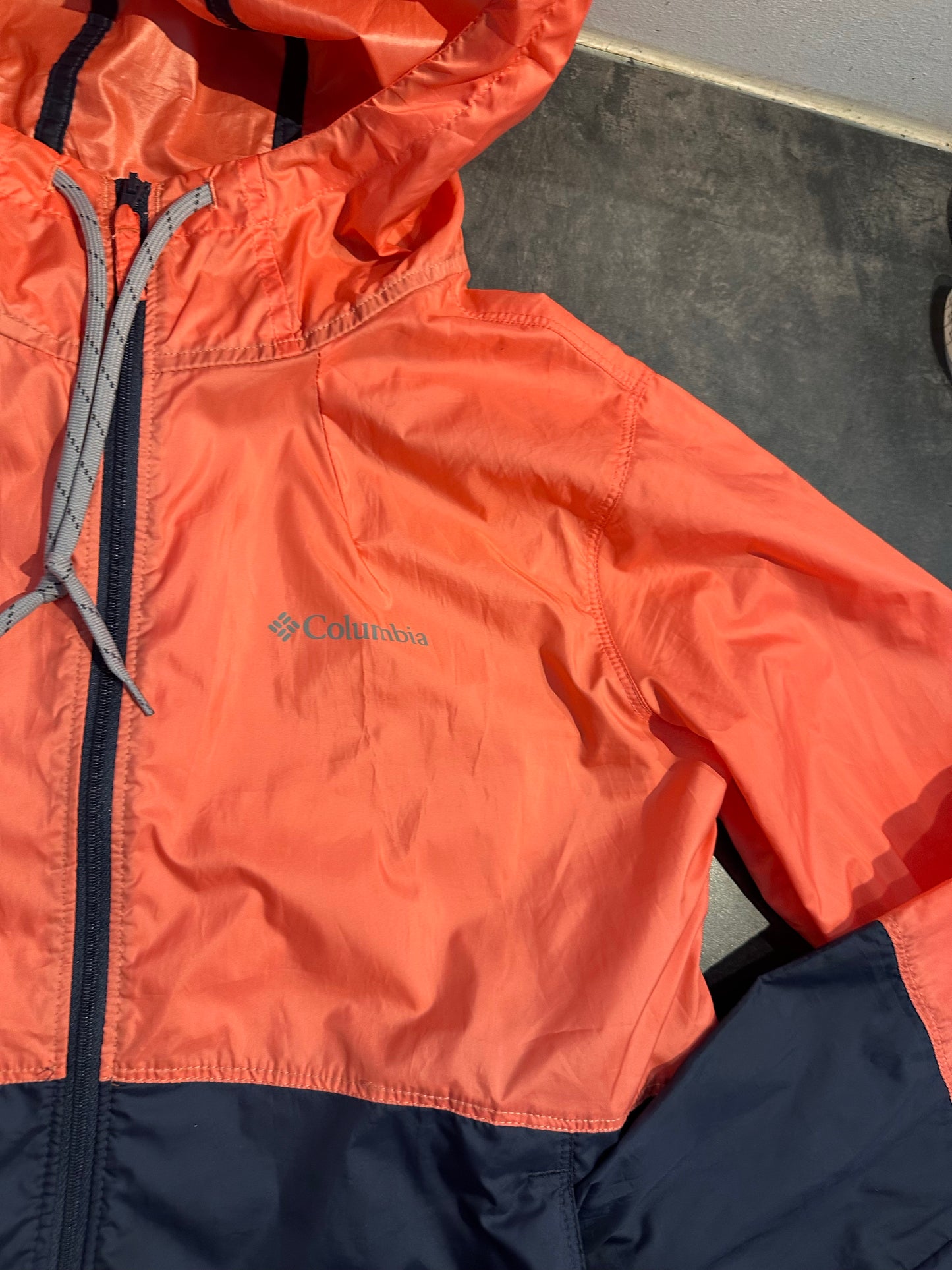 Windbreaker-Jacke Herren (M Damen) Columbia rosa marineblau