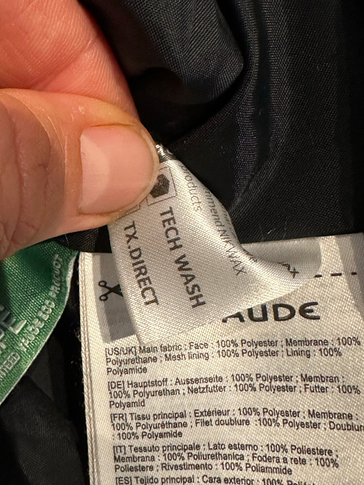 Outdoor Regen Jacke von Vaude (M Damen) schwarz