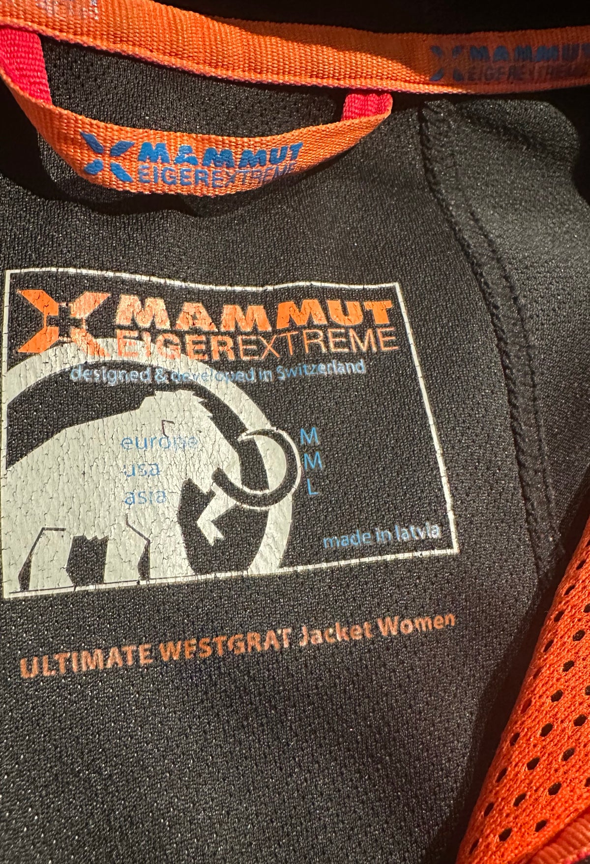 Jacke Mammut EXTREME EIGER (M Damen) Windstopper schwarz