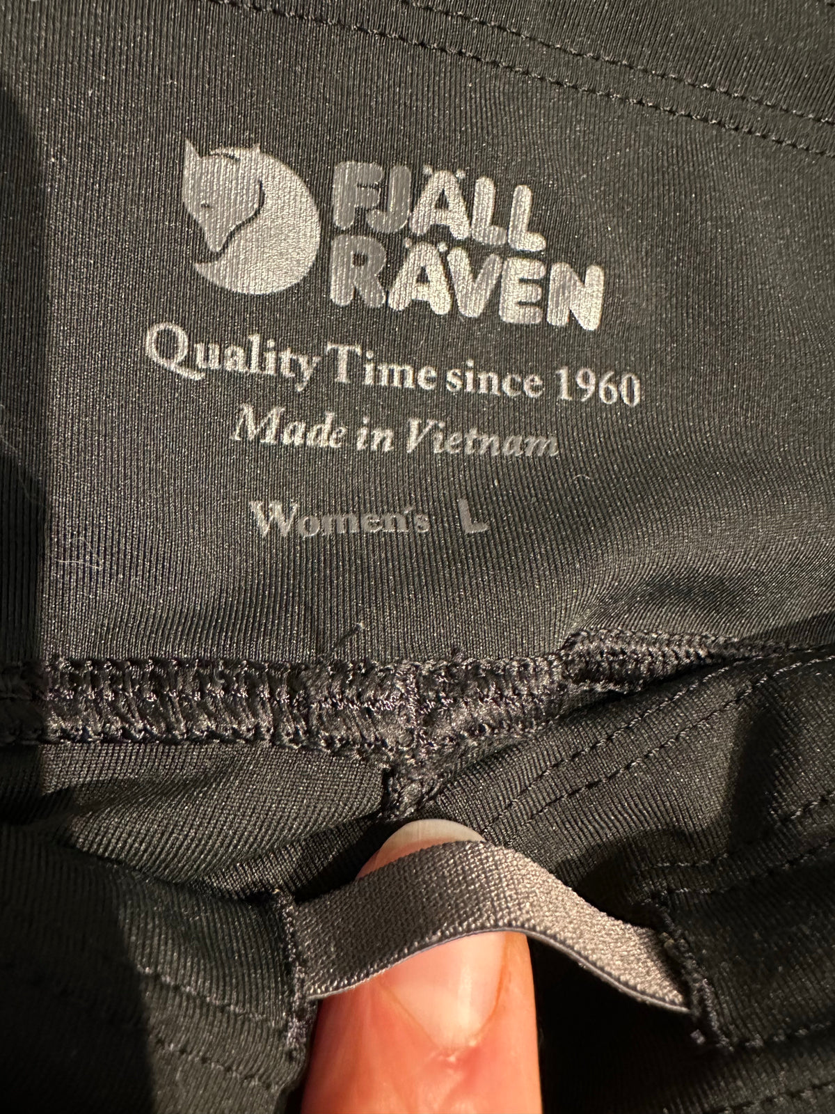 Elastische Hose Fjällräven (L Damen) Leggins schwarz