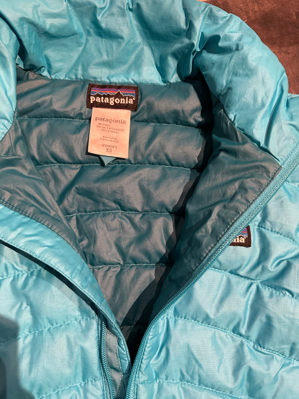 Patagonia Daunen Jacke (S Damen) Isolations- Steppjacke türkis