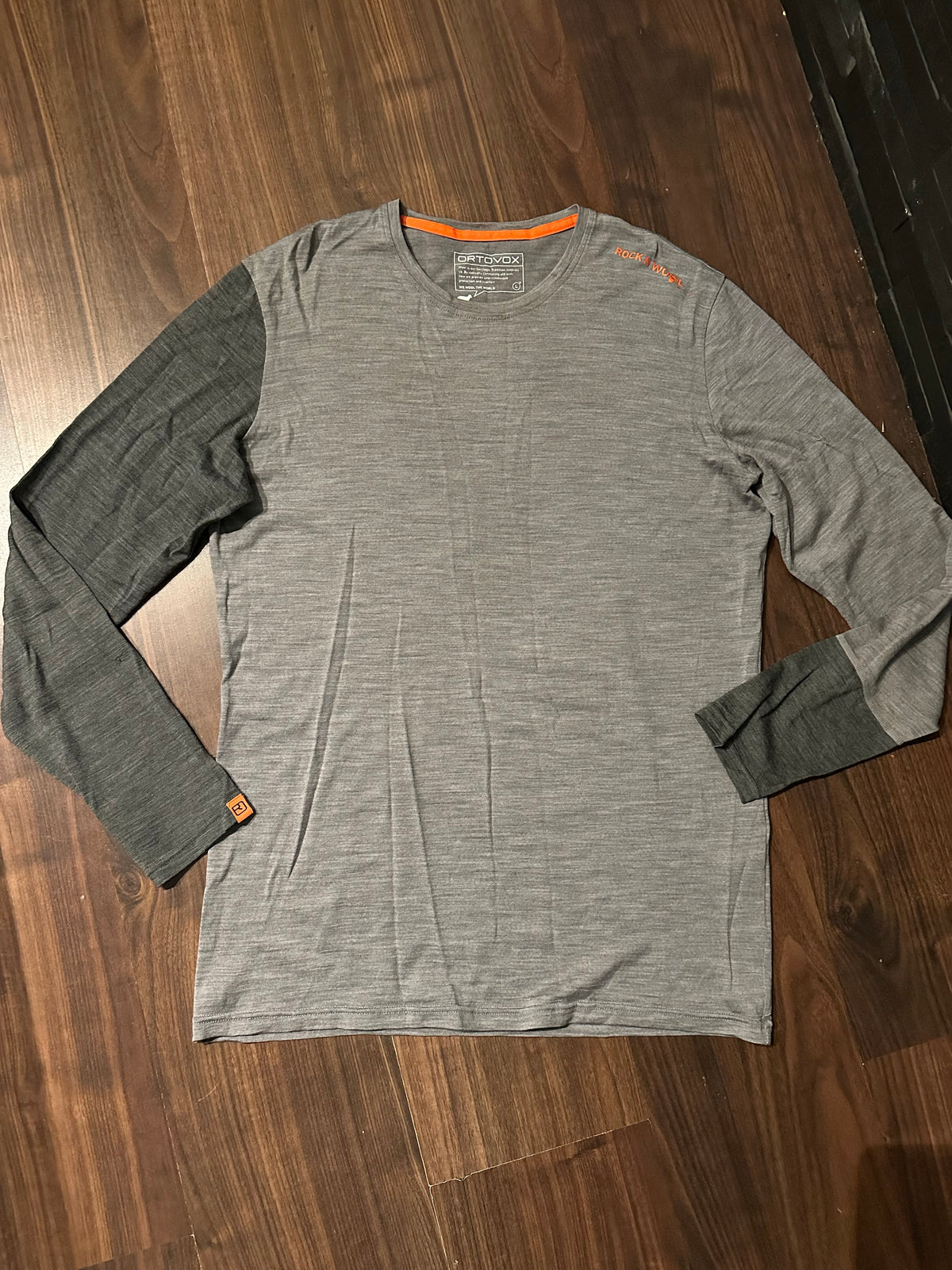 Ortovox 100% Merino Longsleeve (L Herren) grau