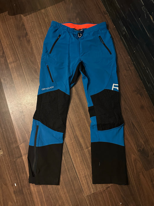 Ski Touren Hose Ortovox Merino (L Herren) blau
