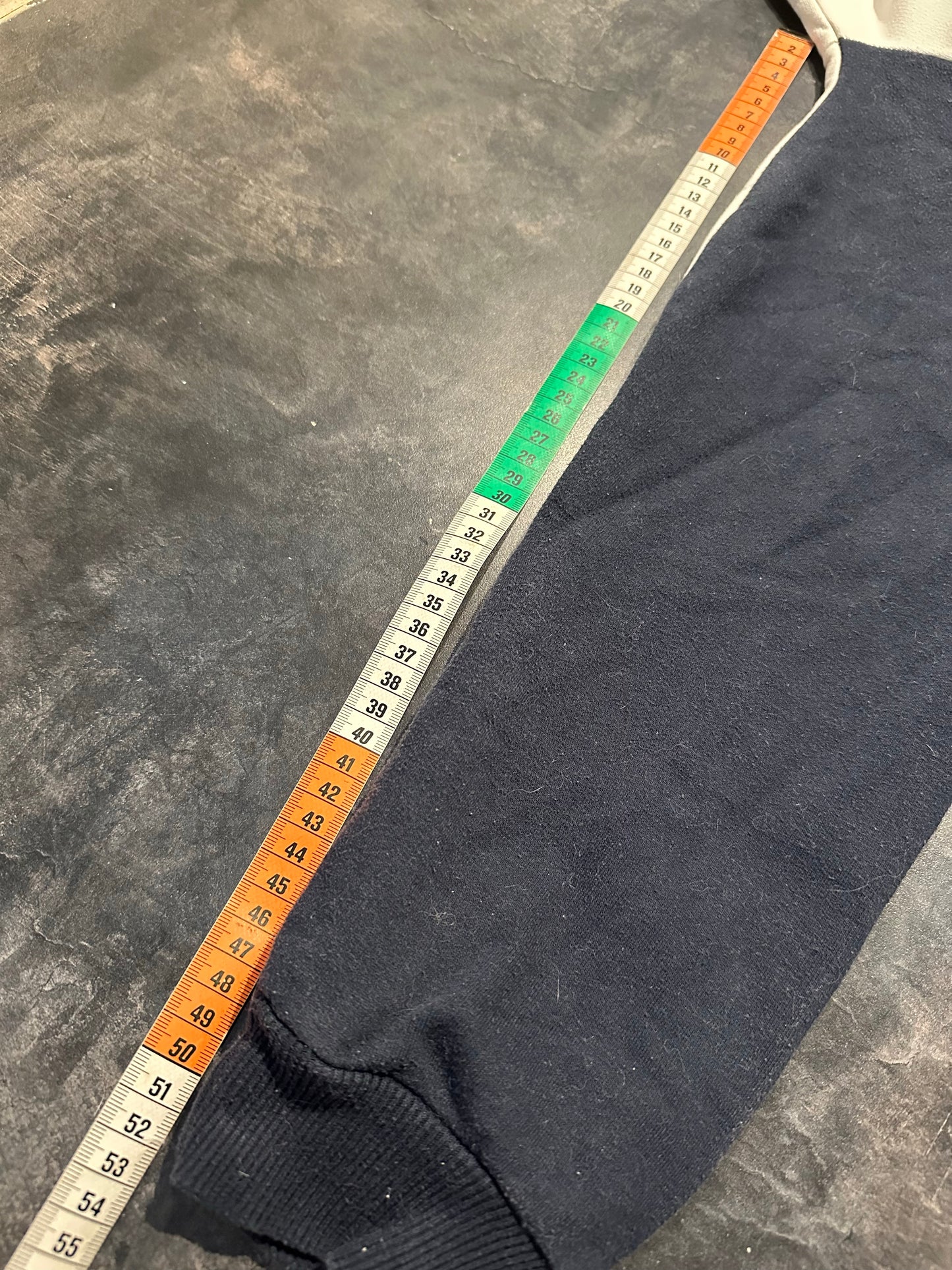 Kaotiko Pullover (L-XL) 50% Baumwolle weiß schwarz