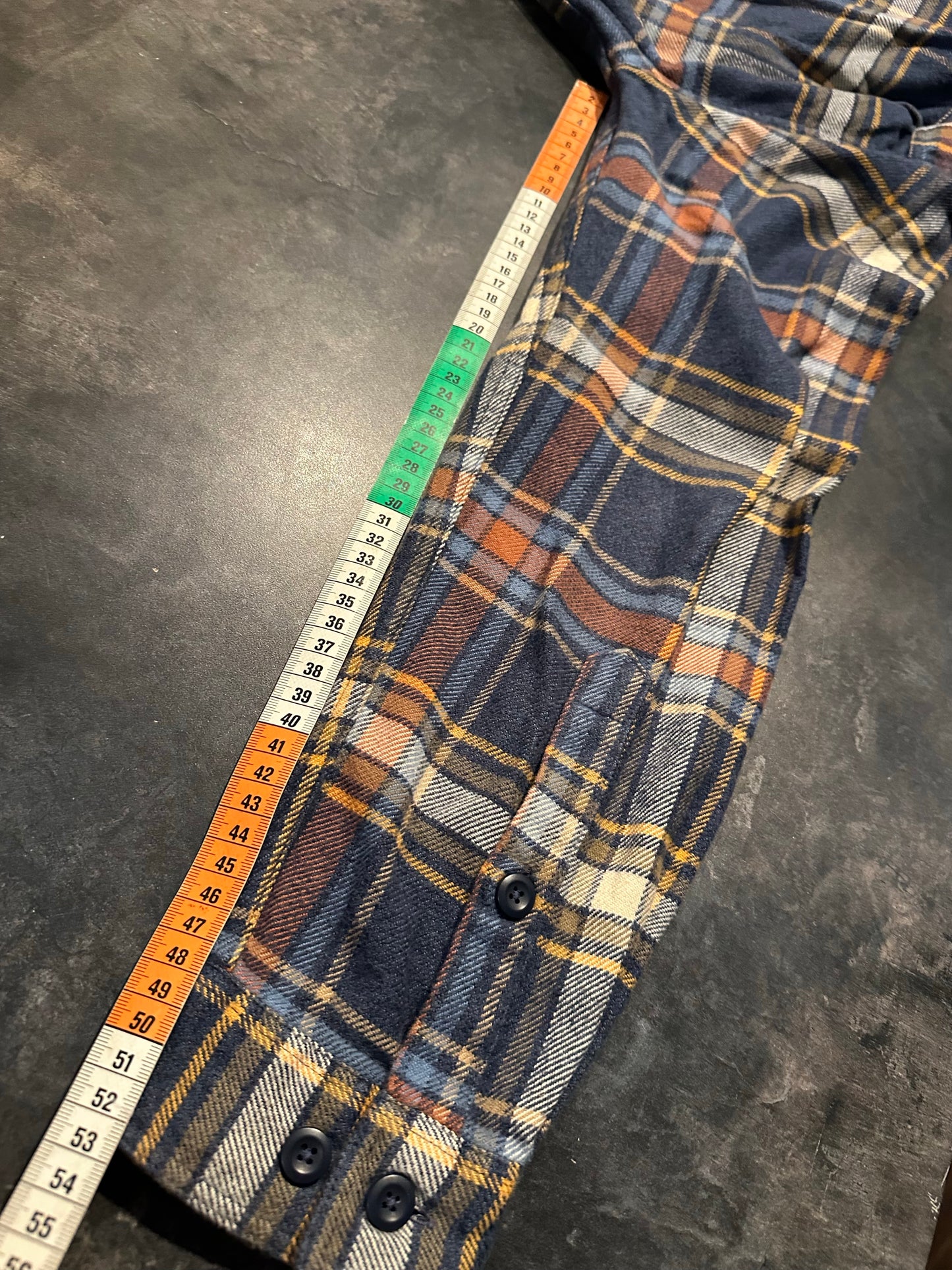 Patagonia Karo Hemd (S Herren) Baumwolle Flannel blau