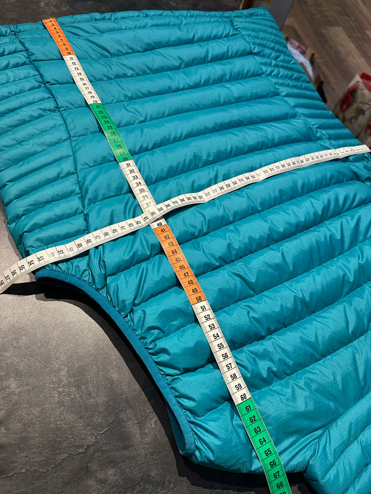 Daunen Weste Patagonia (XL Damen) blau