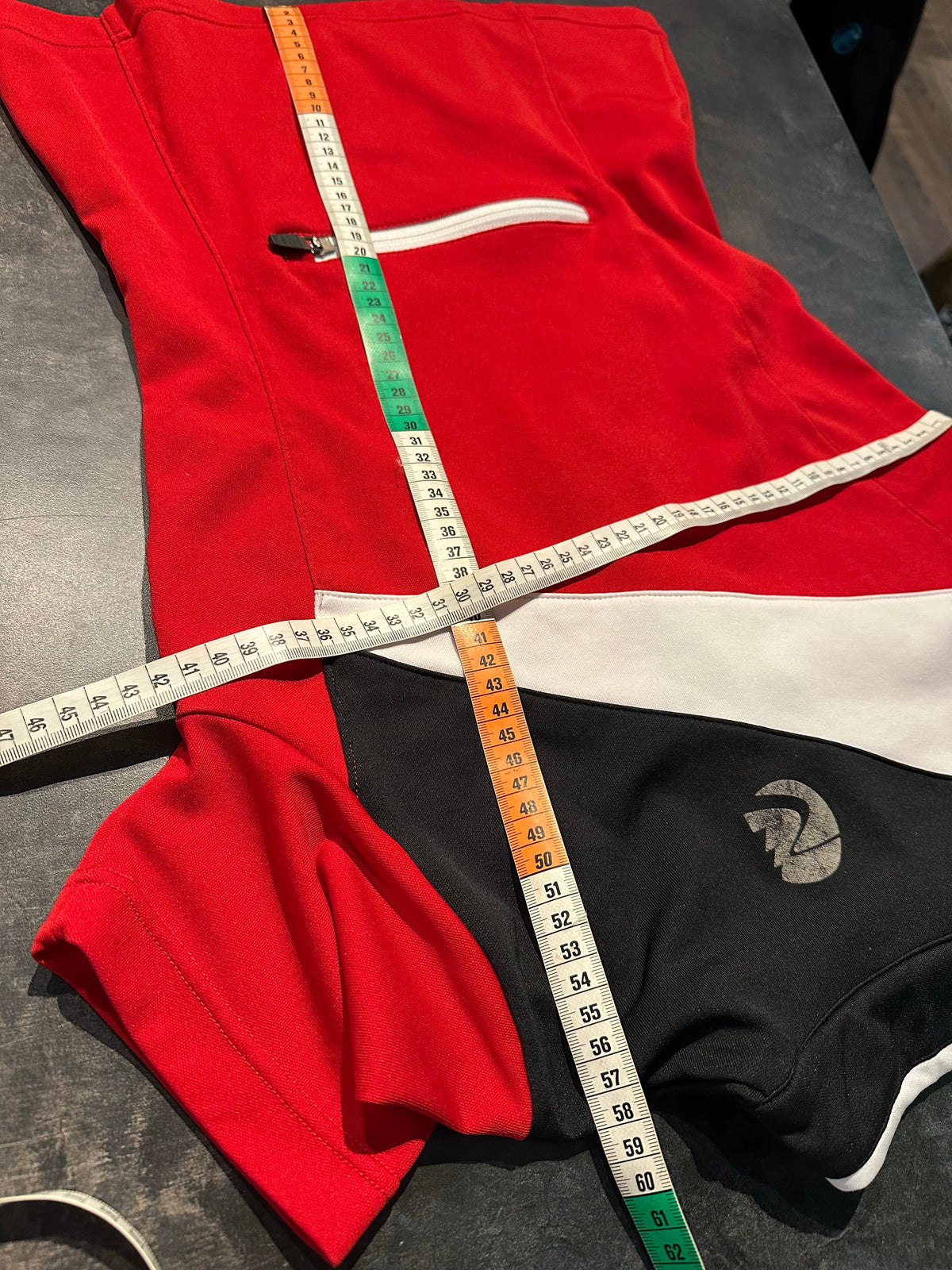 Radtrikot Maloja (Damen S) Shirt rot schwarz weiß