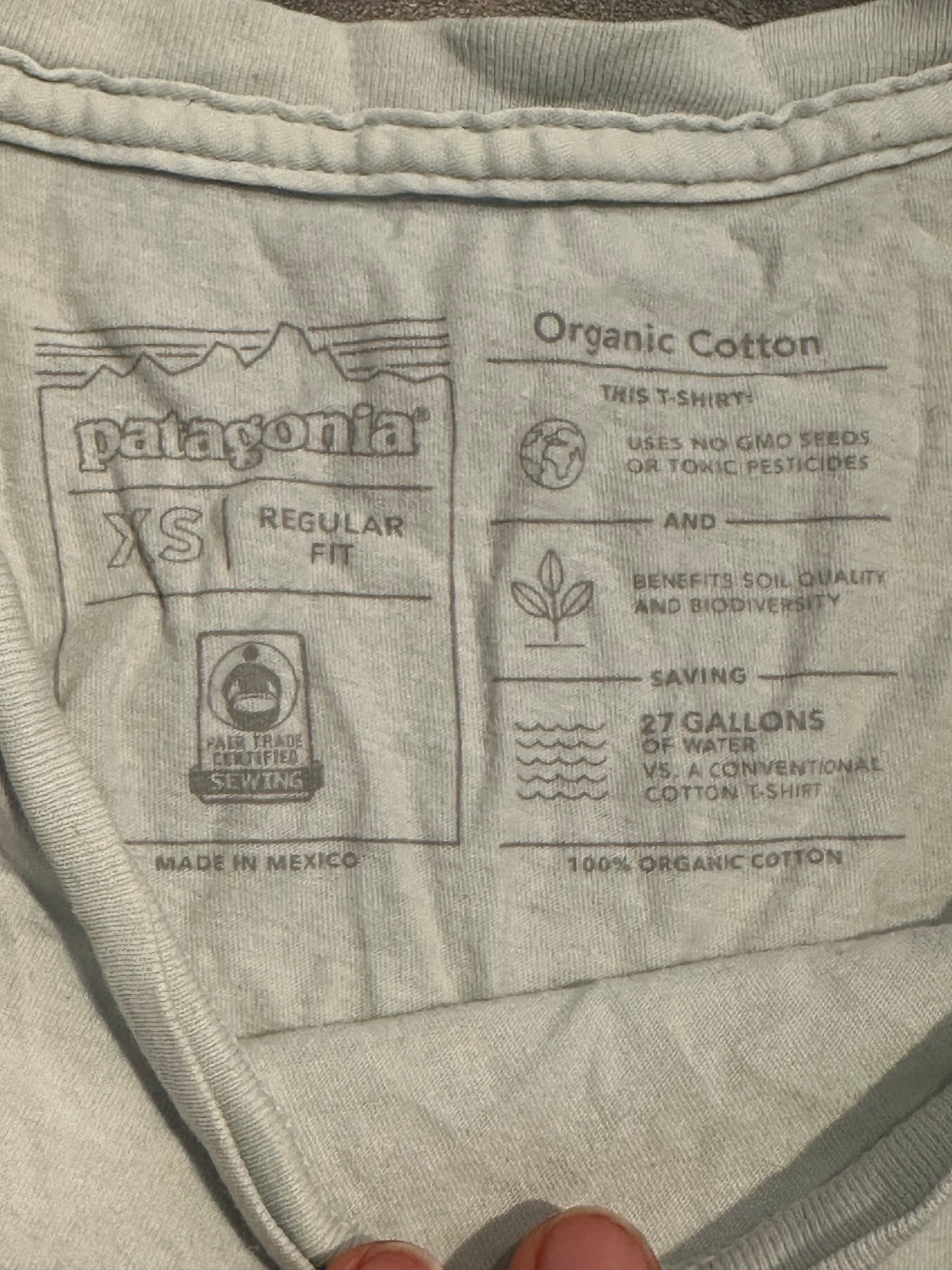 Patagonia T-Shirt (XS Herren) Organic Cotton weiß
