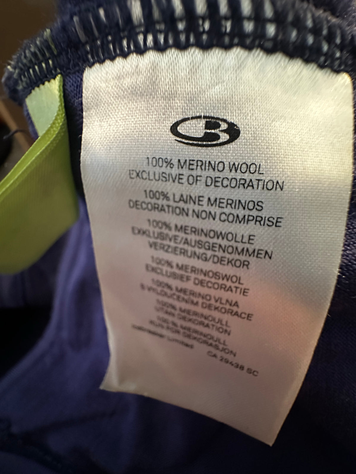 Zip Jacke von Icebreaker pure Merino 320 (Damen S) dunkelblau
