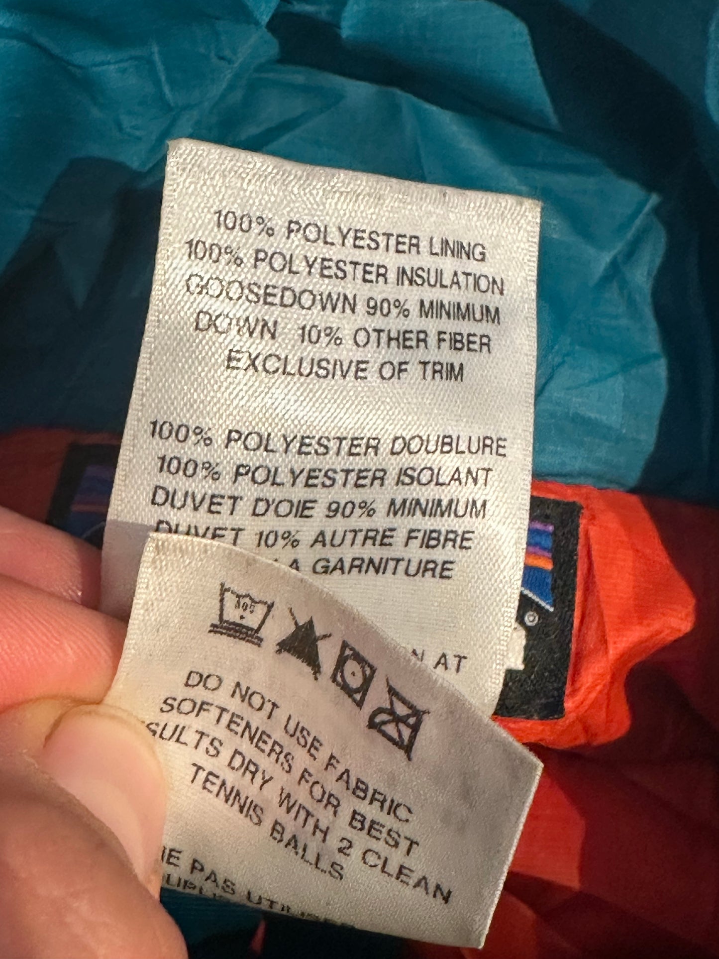 Patagonia Daunen Jacke (M Damen) Isolations- Steppjacke blau