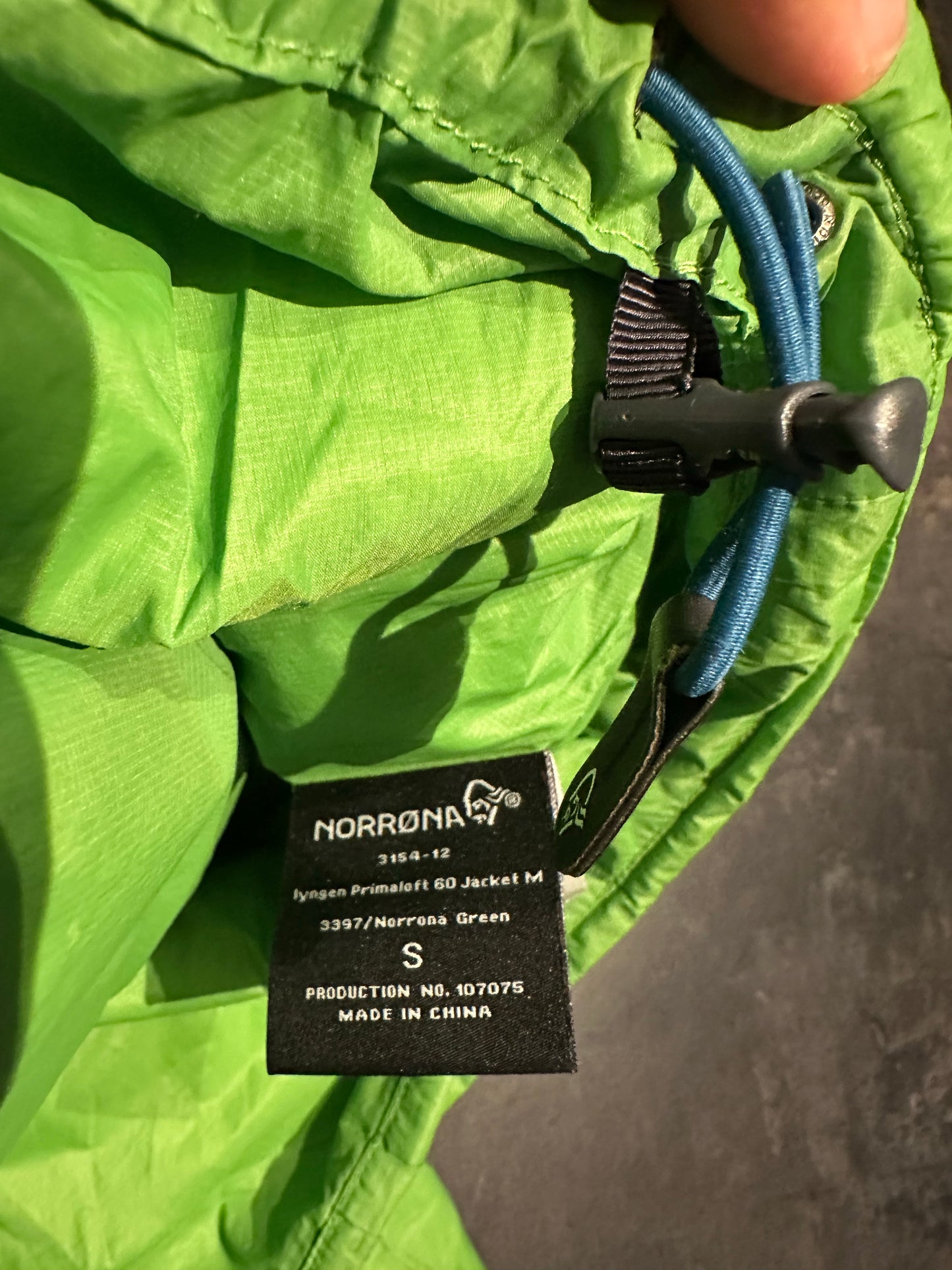 Leichte Isolation Jacke von Norrøna (S Damen) Kunstdaune grün