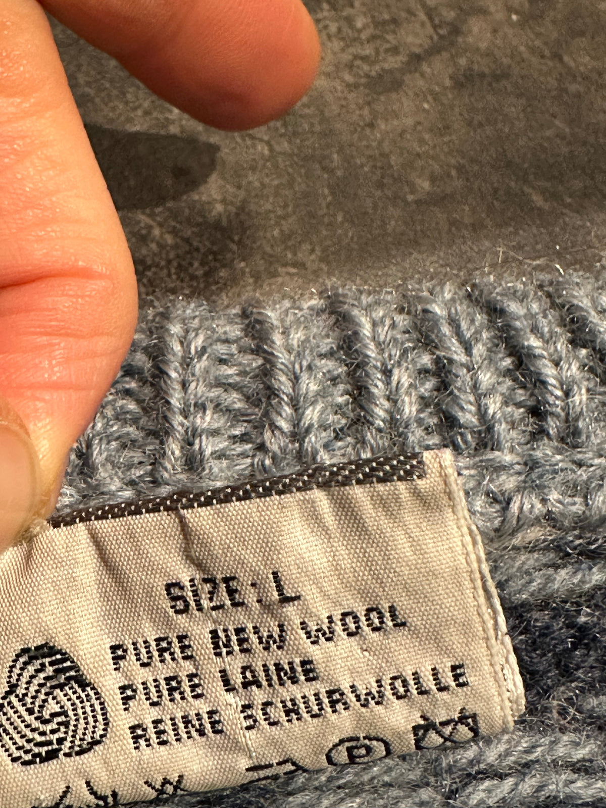 100% Wolle Dale of Norway Pullover (M Herren/L Damen) blau