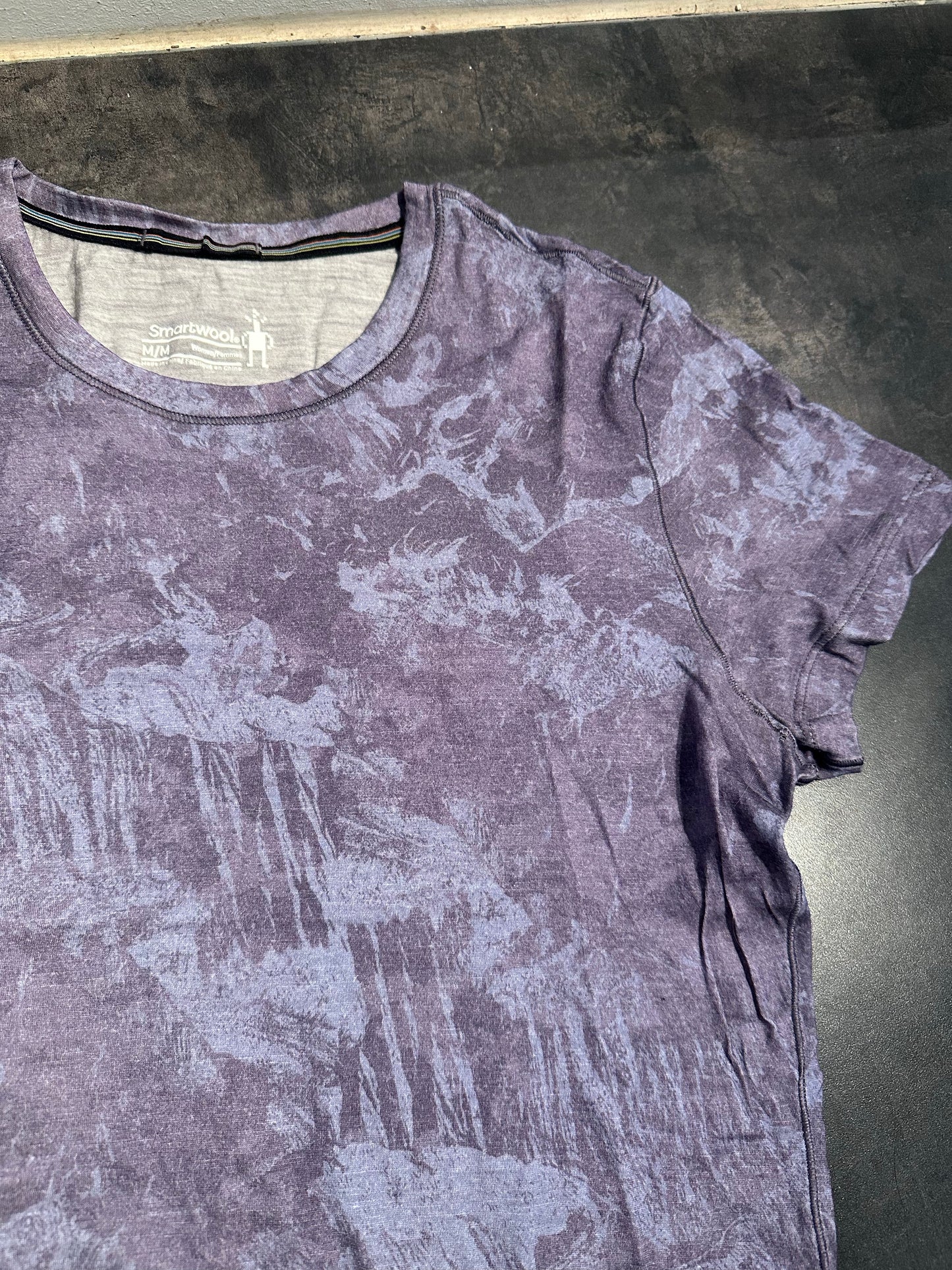 T-Shirt von Smartwool Merino (M Damen) lila Print