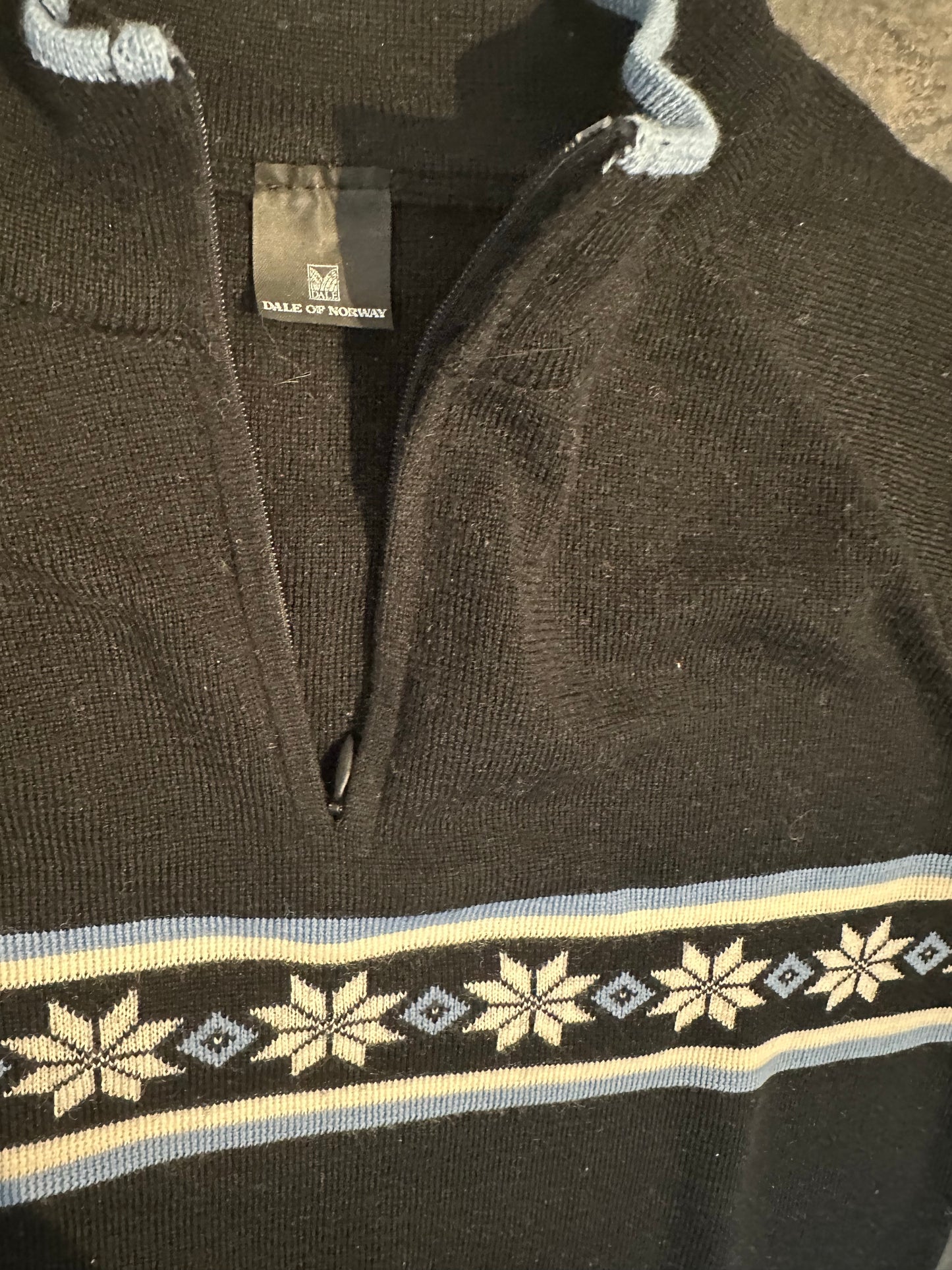 100% Wolle Dale of Norway Strickpullover (M Damen) schwarz