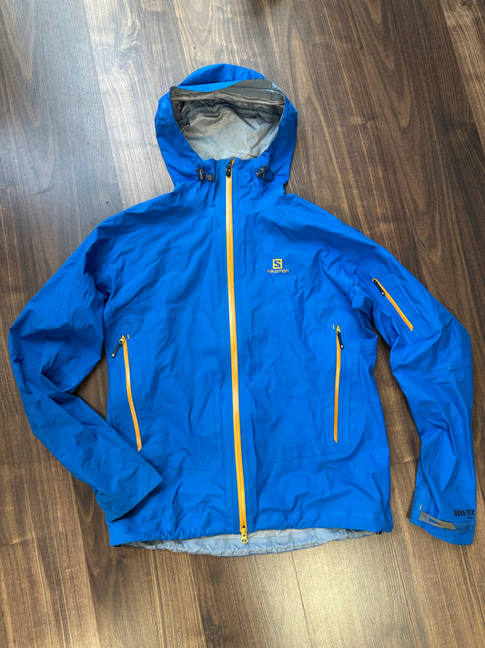 Regen Jacke von Salomon (L Herren) blau