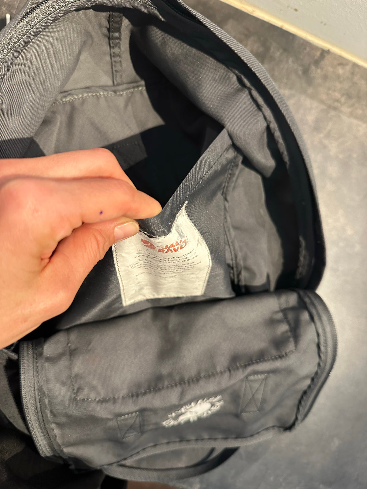 Fjällräven kanken Rucksack grau