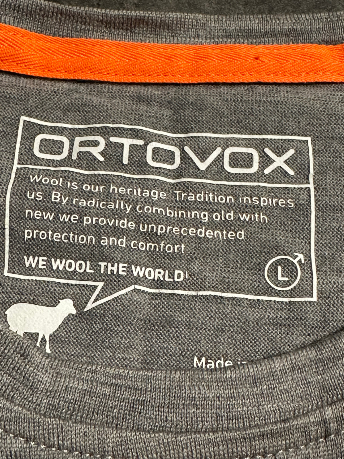 Ortovox 100% Merino Longsleeve (L Herren) grau