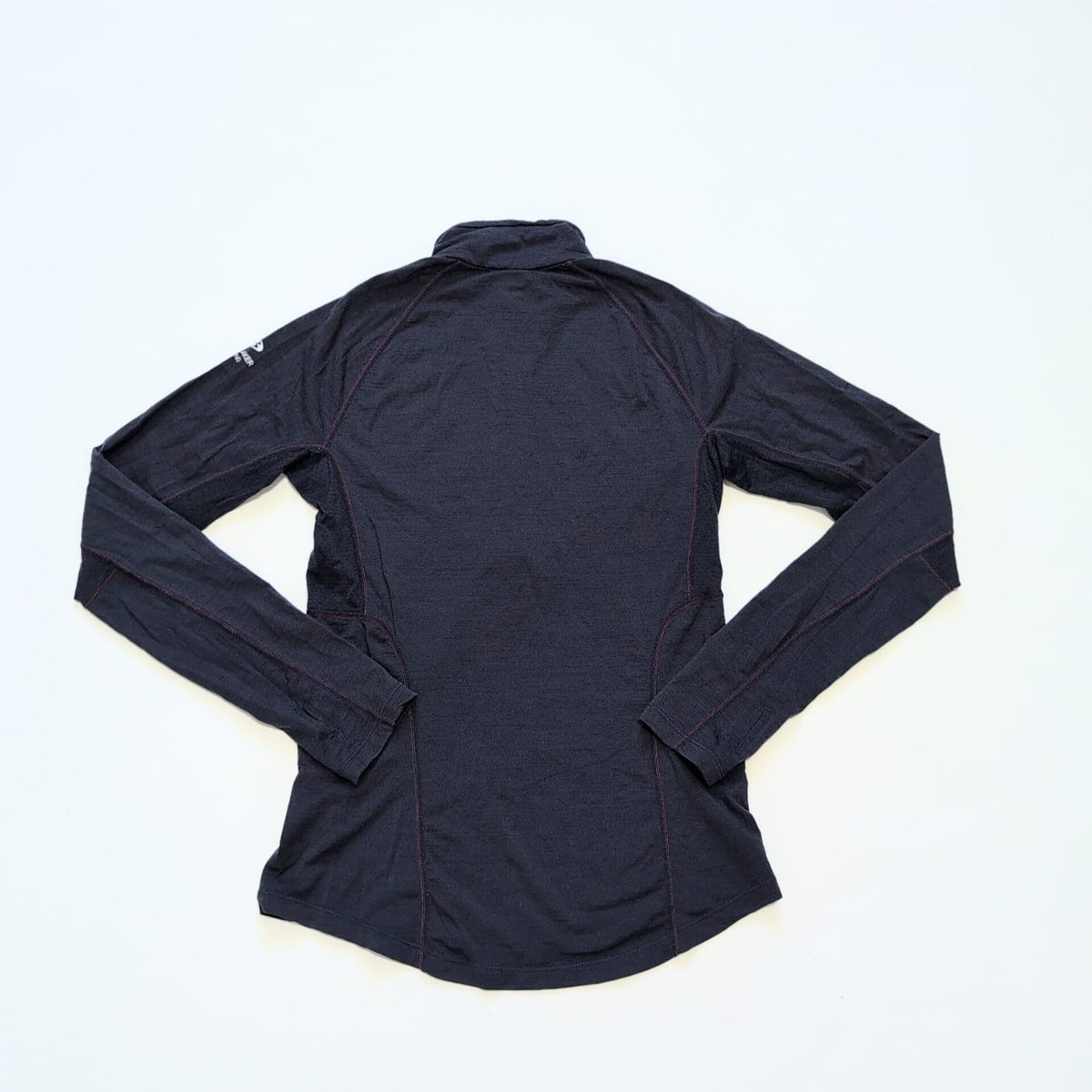 Longsleeve Icebreaker (M Damen) Merino Neck Zip marineblau