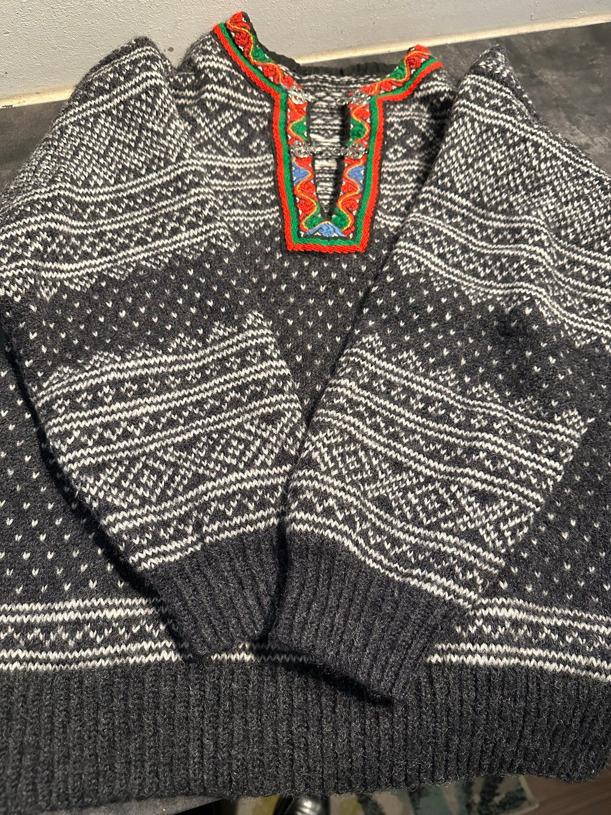 Strick Pullover Dale of Norway (S Herren) 100% Wolle schwarz