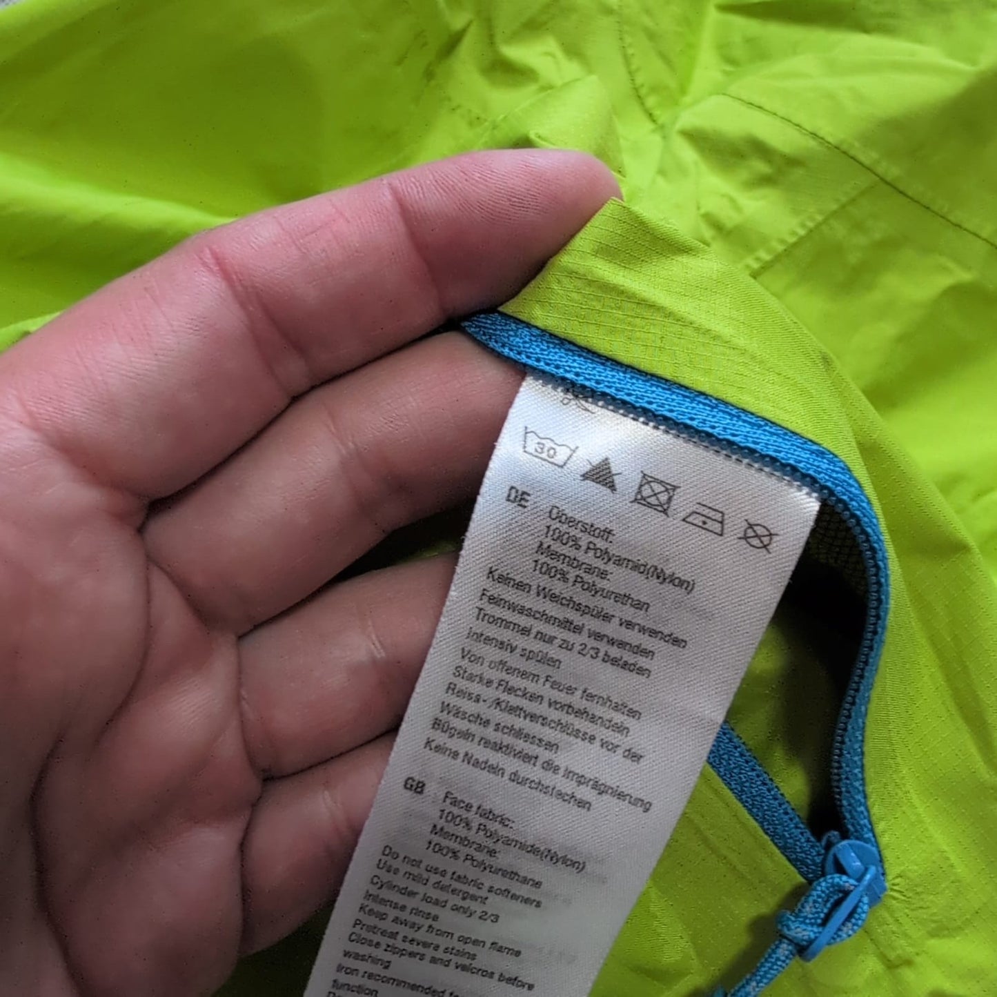 Regen Jacke Mammut (S Damen) 3-lagig neon grün wasserdicht